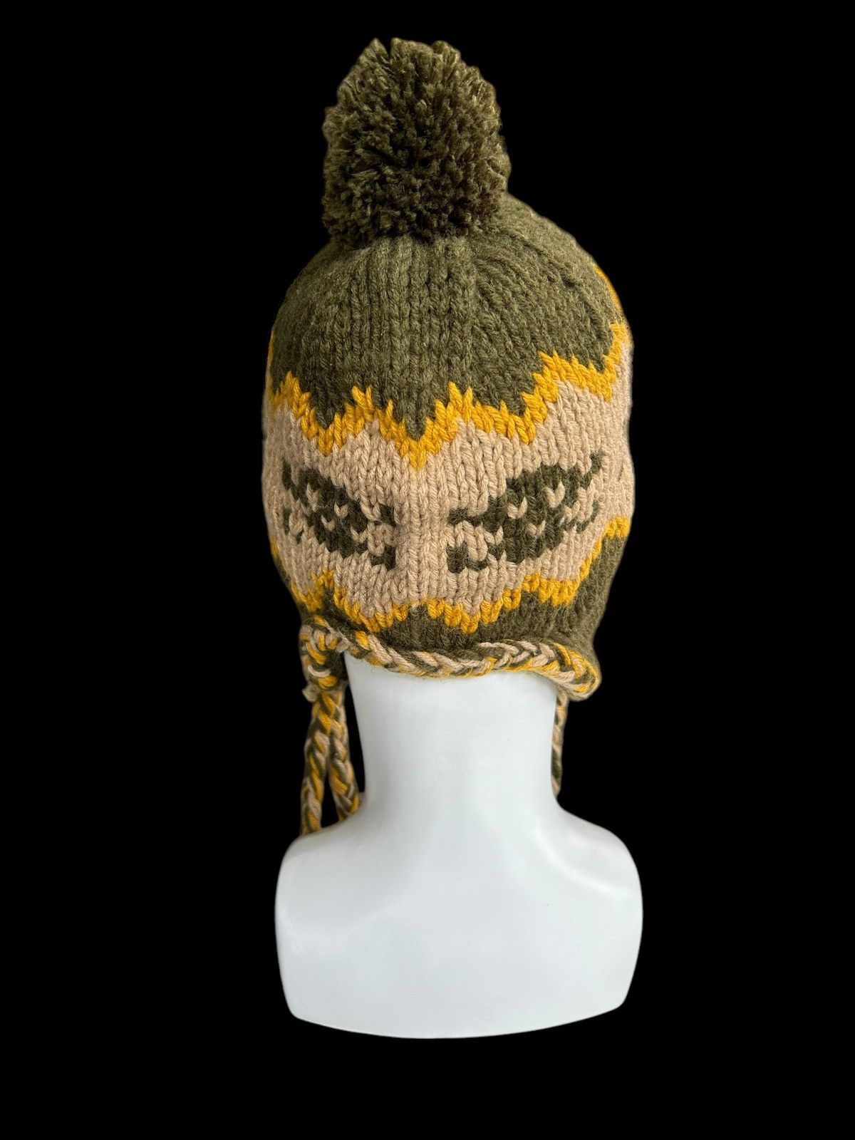 Japanese Brand × Kapital × Vintage Skull Crochet Knitted Rare Beanie Hats ☠️☠️ Size ONE SIZE - 4 Thumbnail