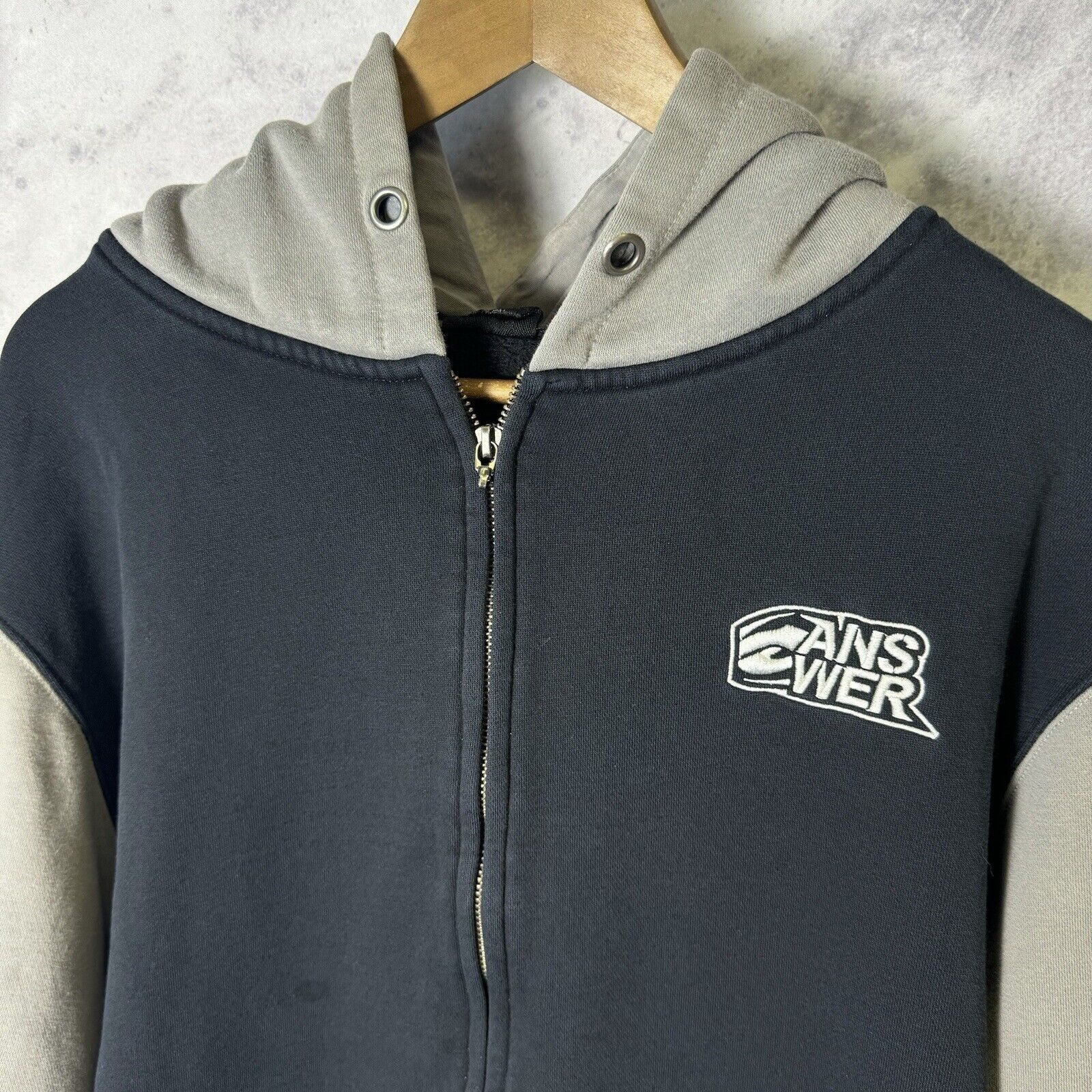 Vintage Answer Racing Hoodie Mens 2XL Black Y2k Sweatshirt Motocross Size US XXL / EU 58 / 5 - 3 Thumbnail