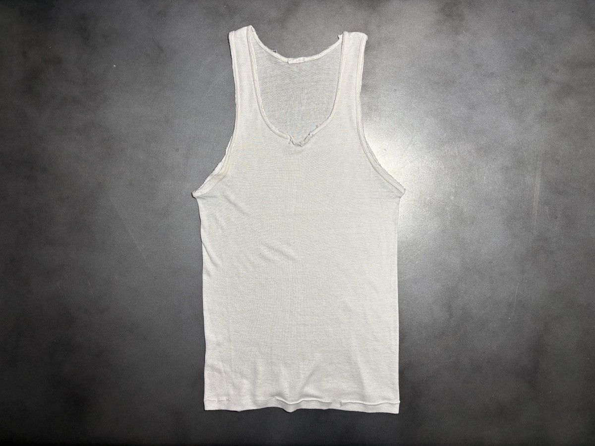 Vintage Thrashed Vintage Blank Tank Top Distressed 80s Under Shirt M Size US M / EU 48-50 / 2 - 10 Thumbnail