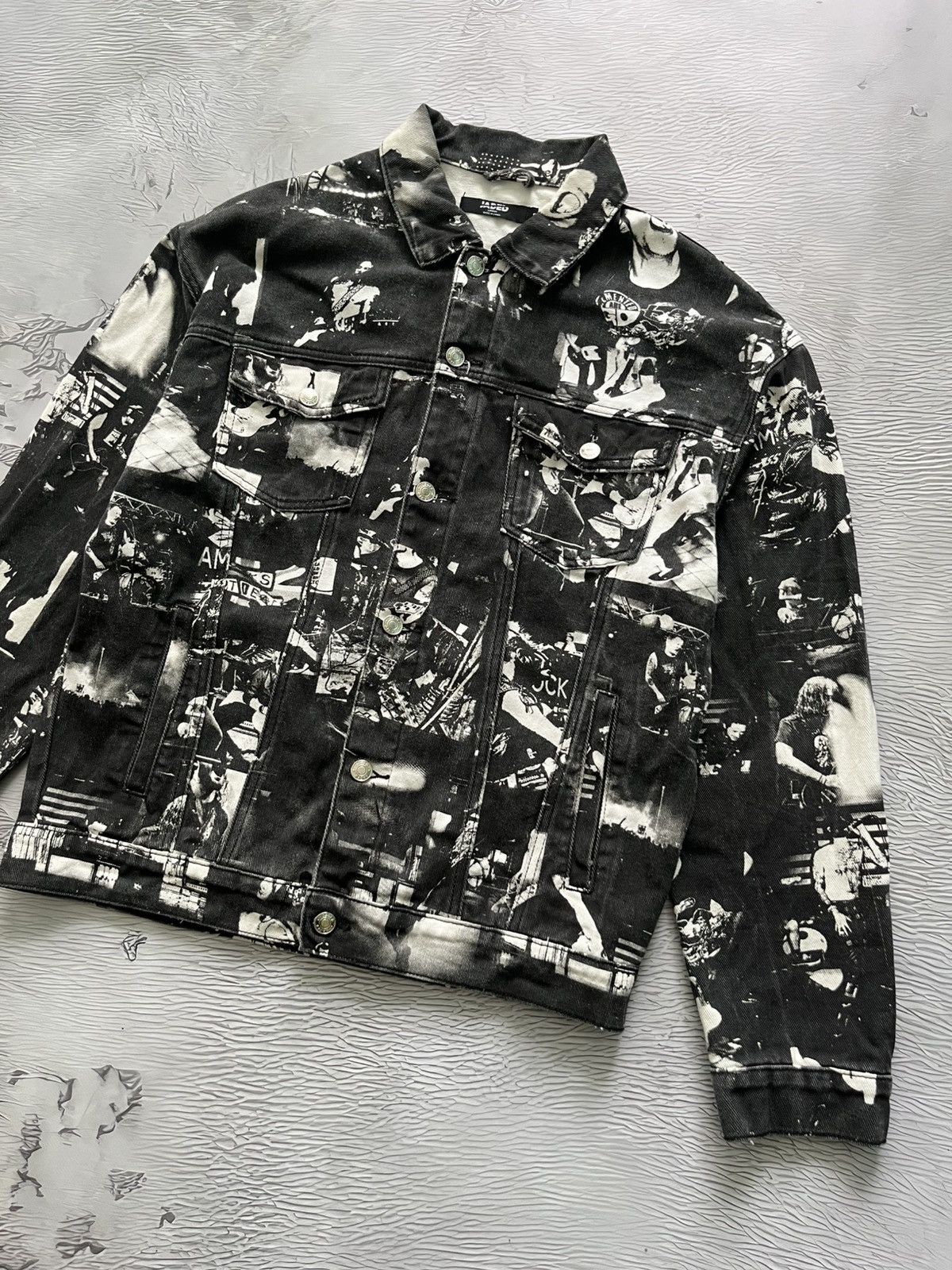Band Tees Jaded London Cotton Jacket Denim Rock Band Black Size US S / EU 44-46 / 1 - 4 Thumbnail