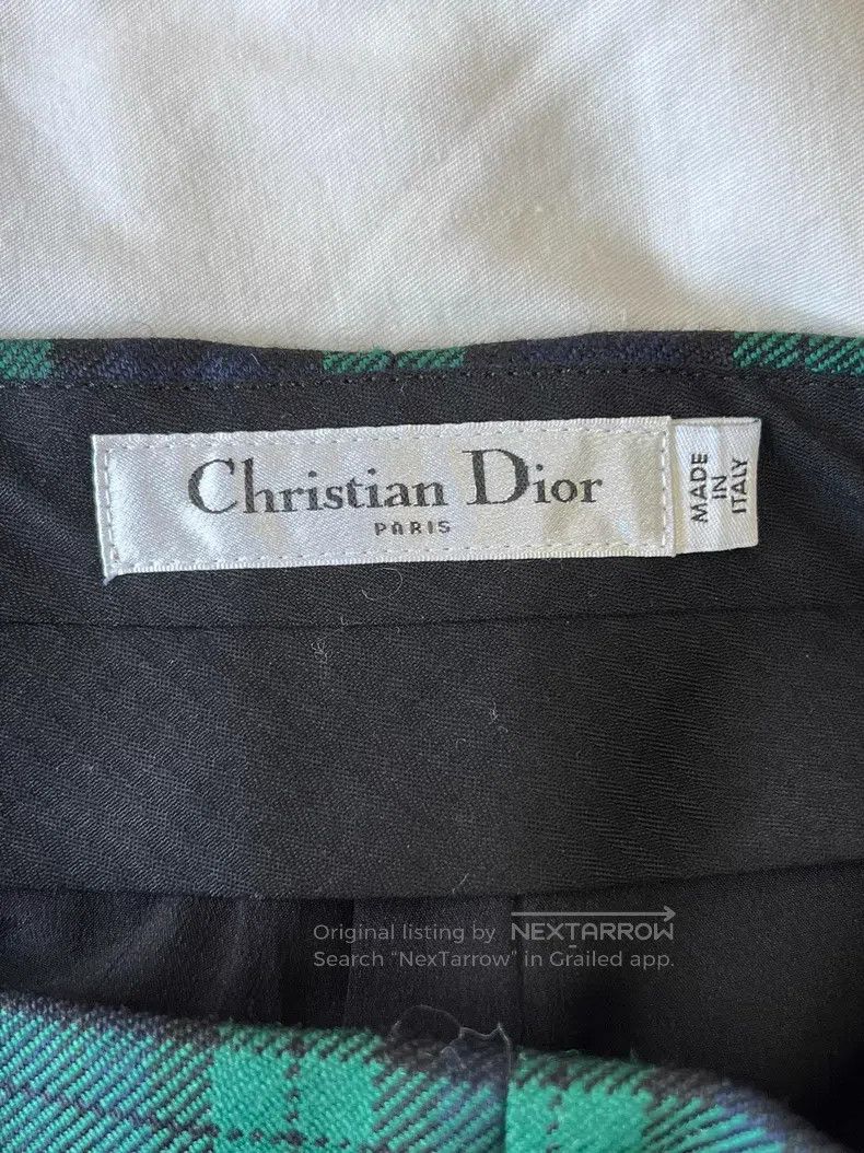 Other Dior Green plaid wool shorts Size 25" / US 0 / IT 36 - 6 Thumbnail