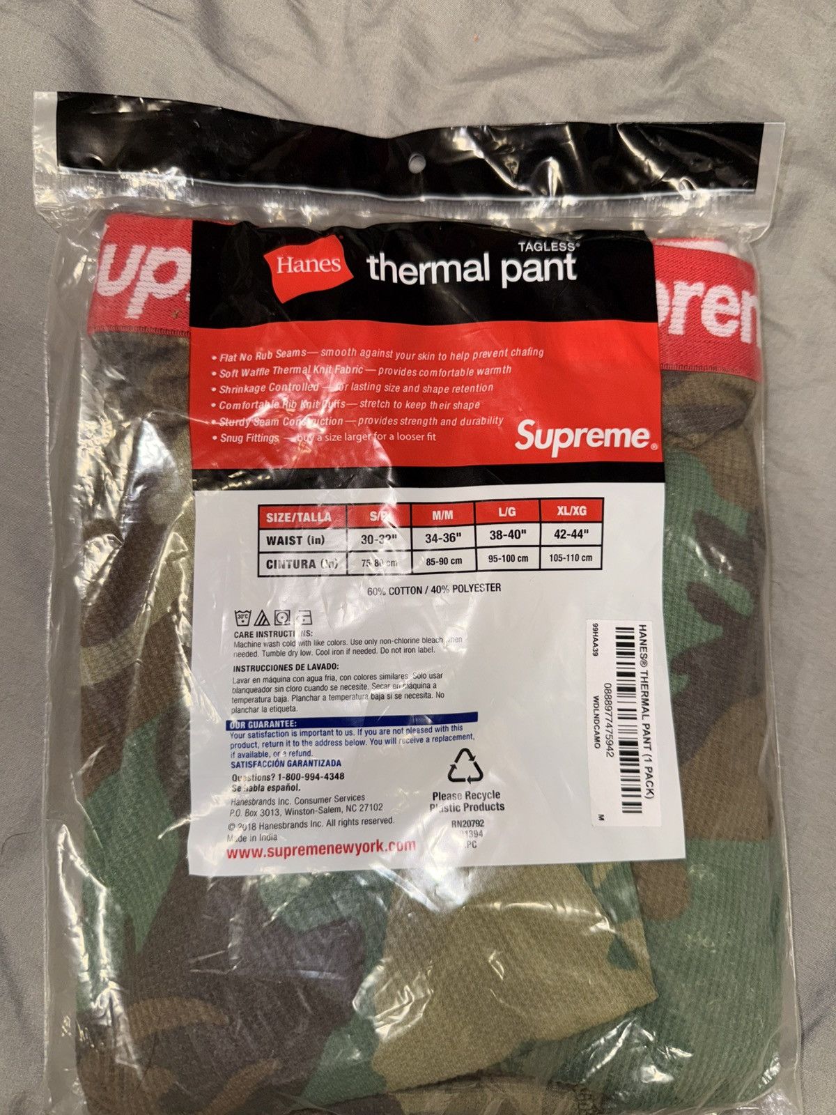 Supreme Supreme camo thermal pant Size US 32 / EU 48 - 2 Thumbnail