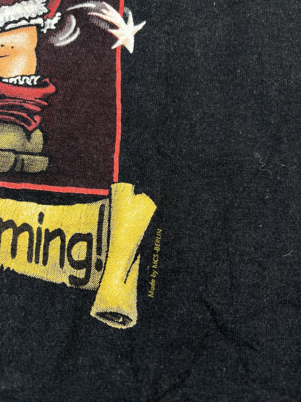 Fruit Of The Loom Vintage 90s Humor T Shirt Drunk Santa MCS Berlin Size US XL / EU 56 / 4 - 3 Thumbnail