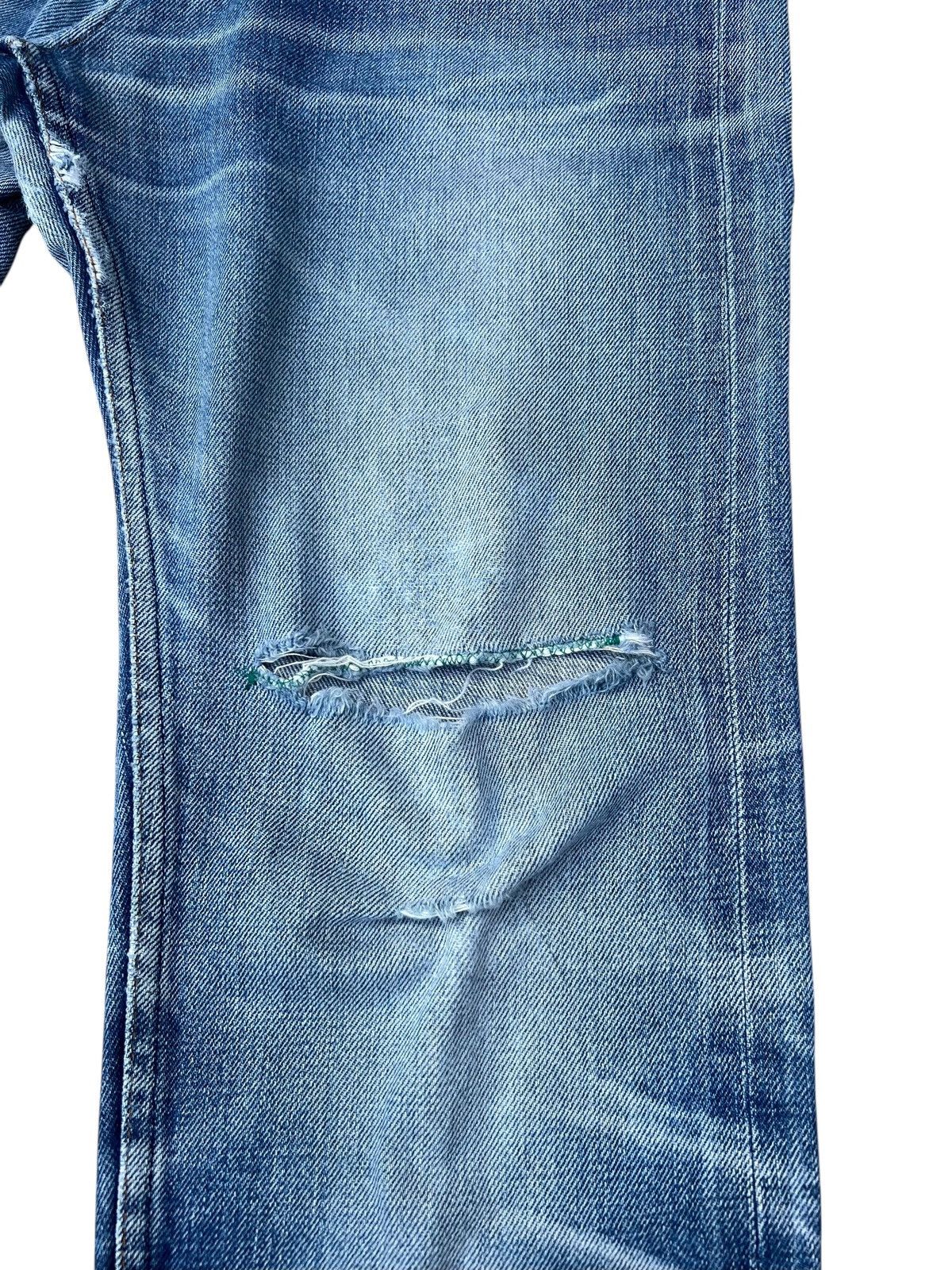 A.P.C. Vintage A.P.C. Distressed Rip Off Leg Denim Selvedge Jeans Size US 30 / EU 46 - 13 Thumbnail