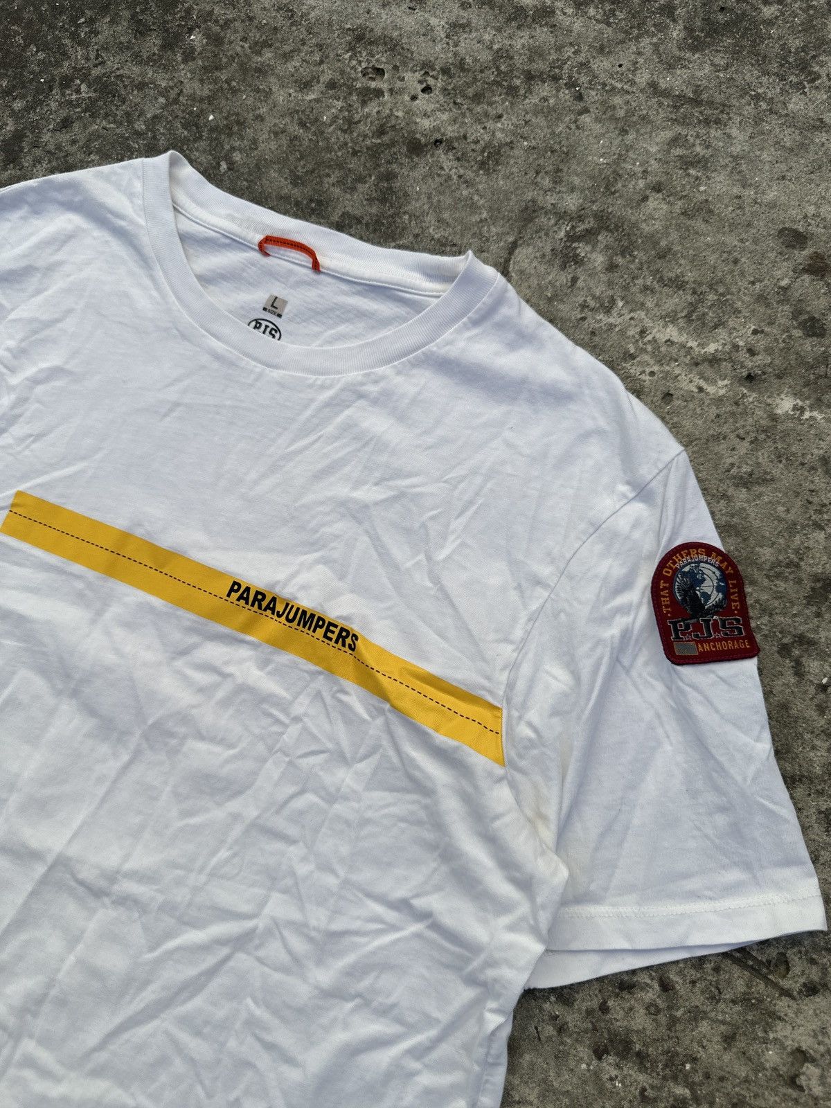 Parajumpers Parajampers Logo T-shirt Streetwear Gorpcore Rare L Usa Size US L / EU 52-54 / 3 - 2 Thumbnail