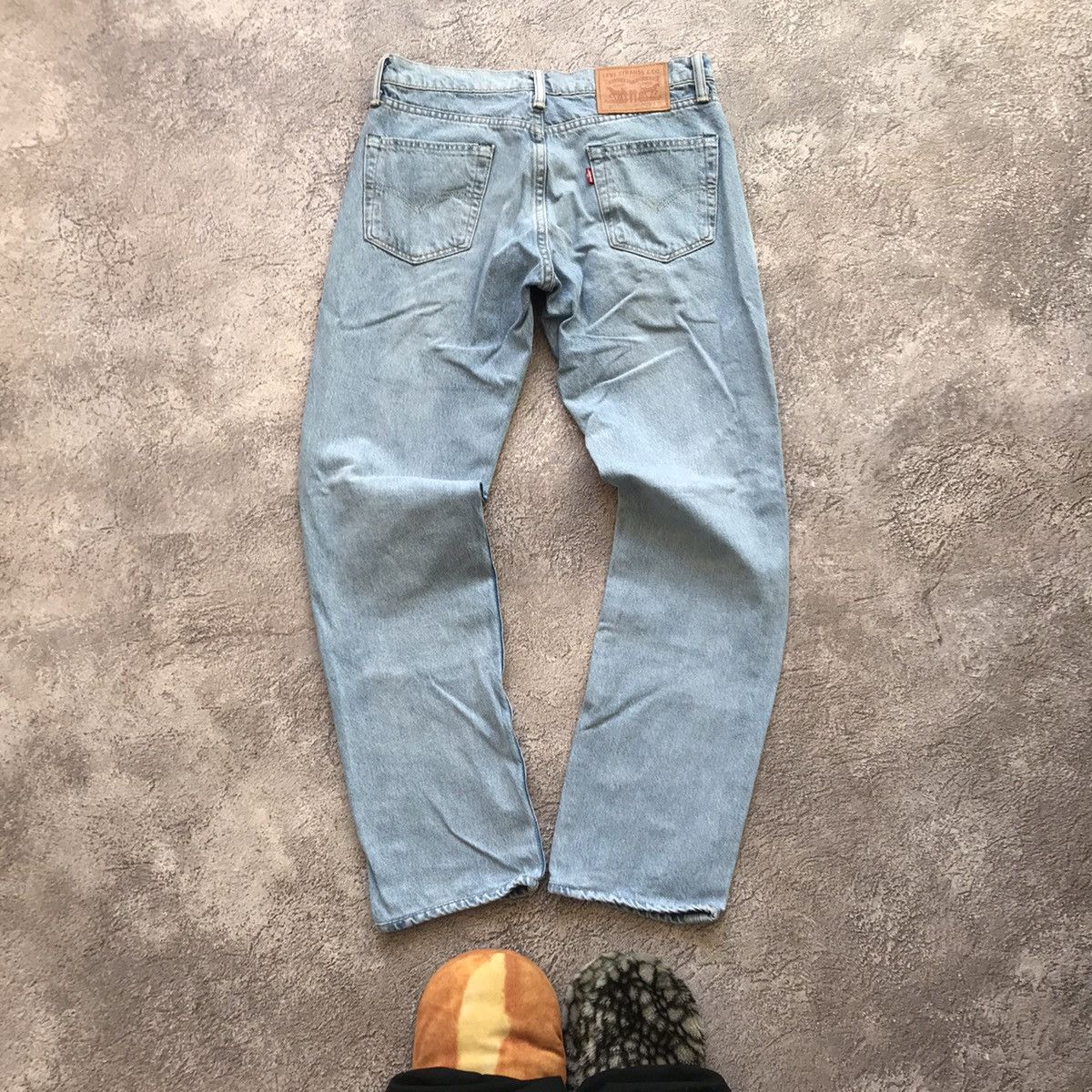 Vintage Vintage 90s Levis Baggy Distressed Faded Jeans Grunge 29 Size US 29 - 2 Thumbnail