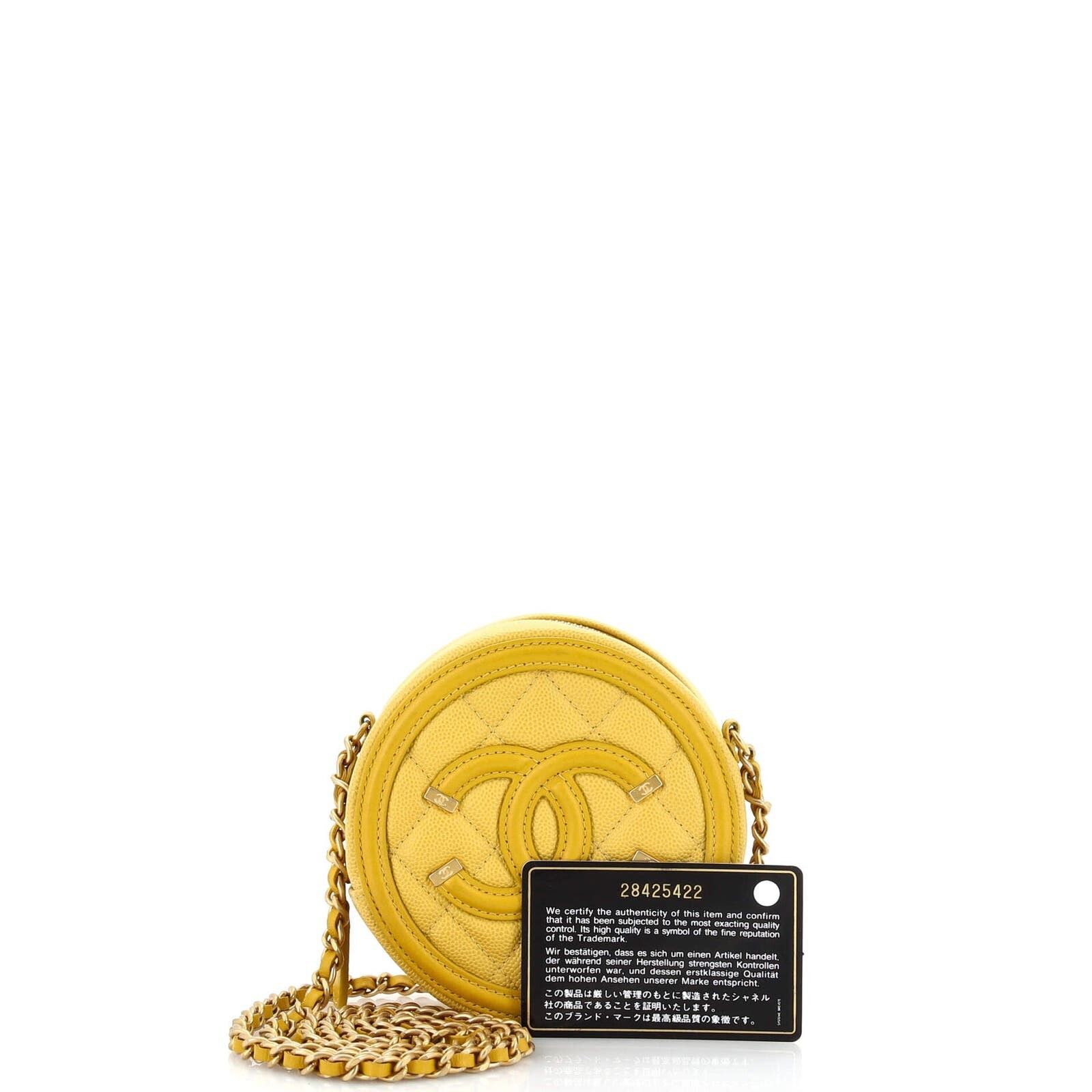 Chanel Filigree Round Clutch with Chain Quilted Caviar Mini Size ONE SIZE - 2 Preview