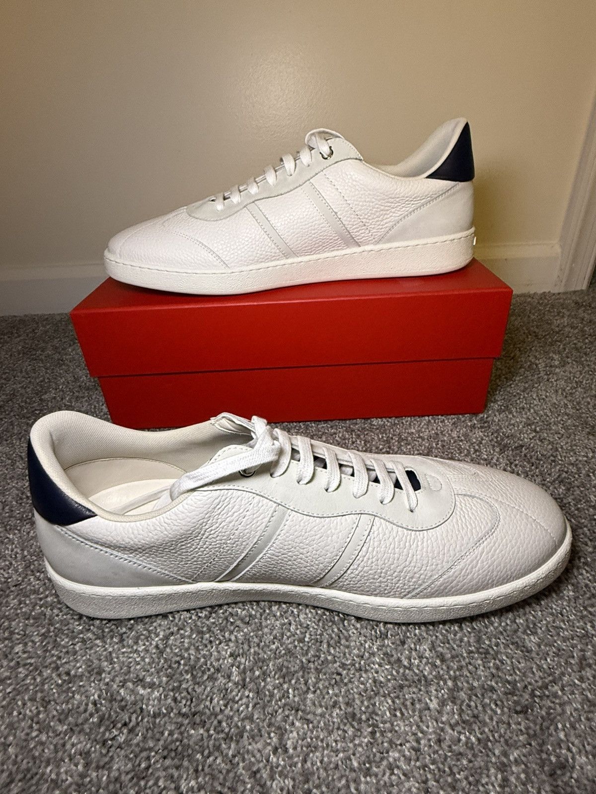 Salvatore Ferragamo Low Top Signature Sneakers Size US 12 / EU 45 - 5 Thumbnail