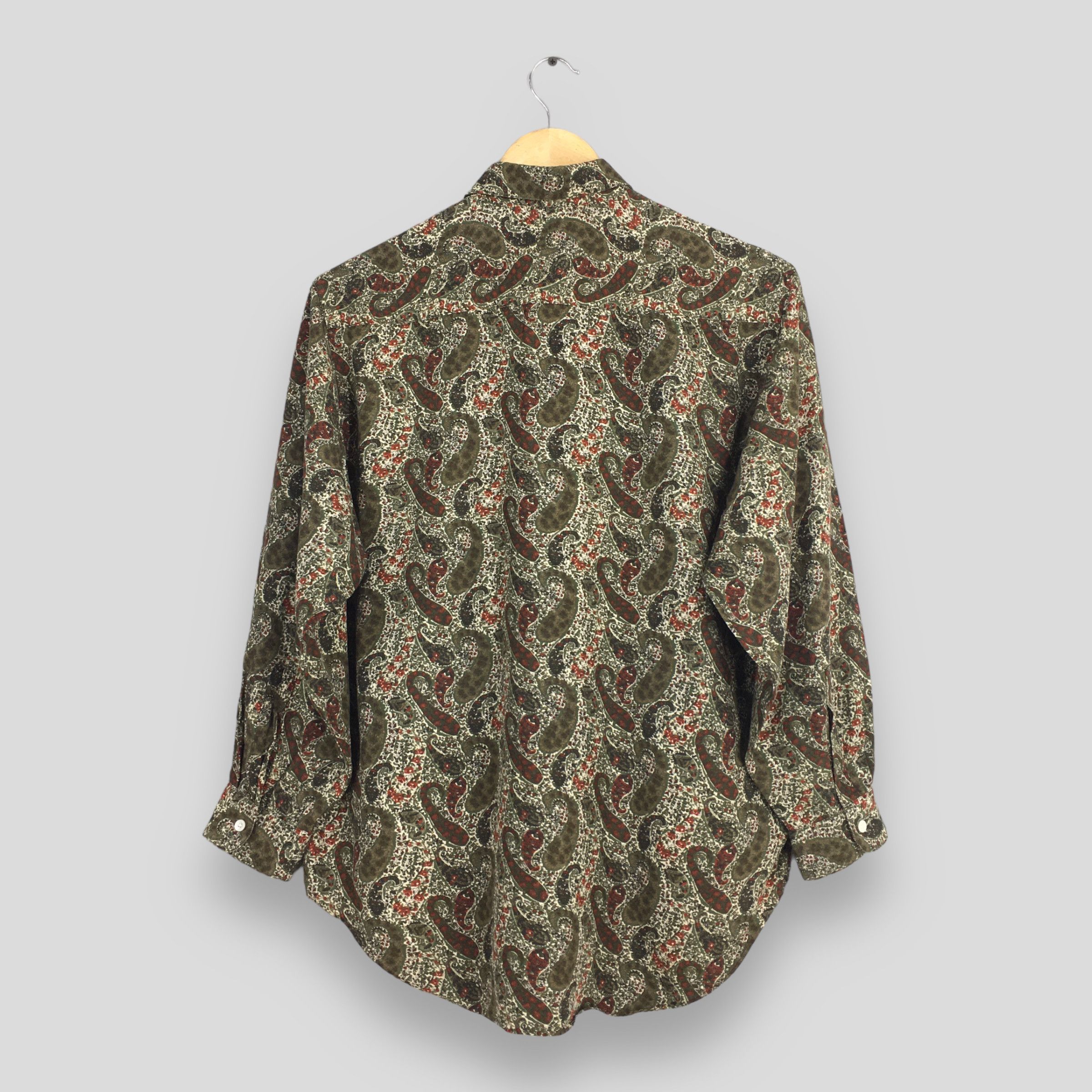 Japanese Brand × Retrofit Vintage 80's Paisley Floral Shirt Casual Medium Size US M / EU 48-50 / 2 - 6 Thumbnail