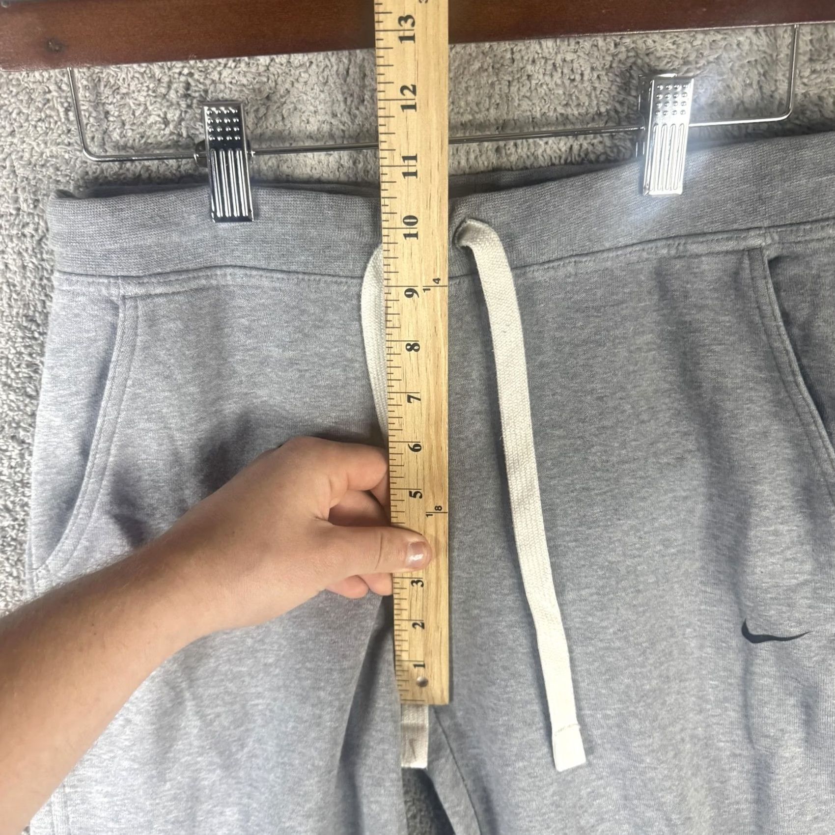 Nike Nike Sweatpants Mens Small Gray Dri-FIT French Terry Joggers Swoosh Logo Cuffed Pants Regular Fit Lounge Activewear Size US 29 - 6 Thumbnail