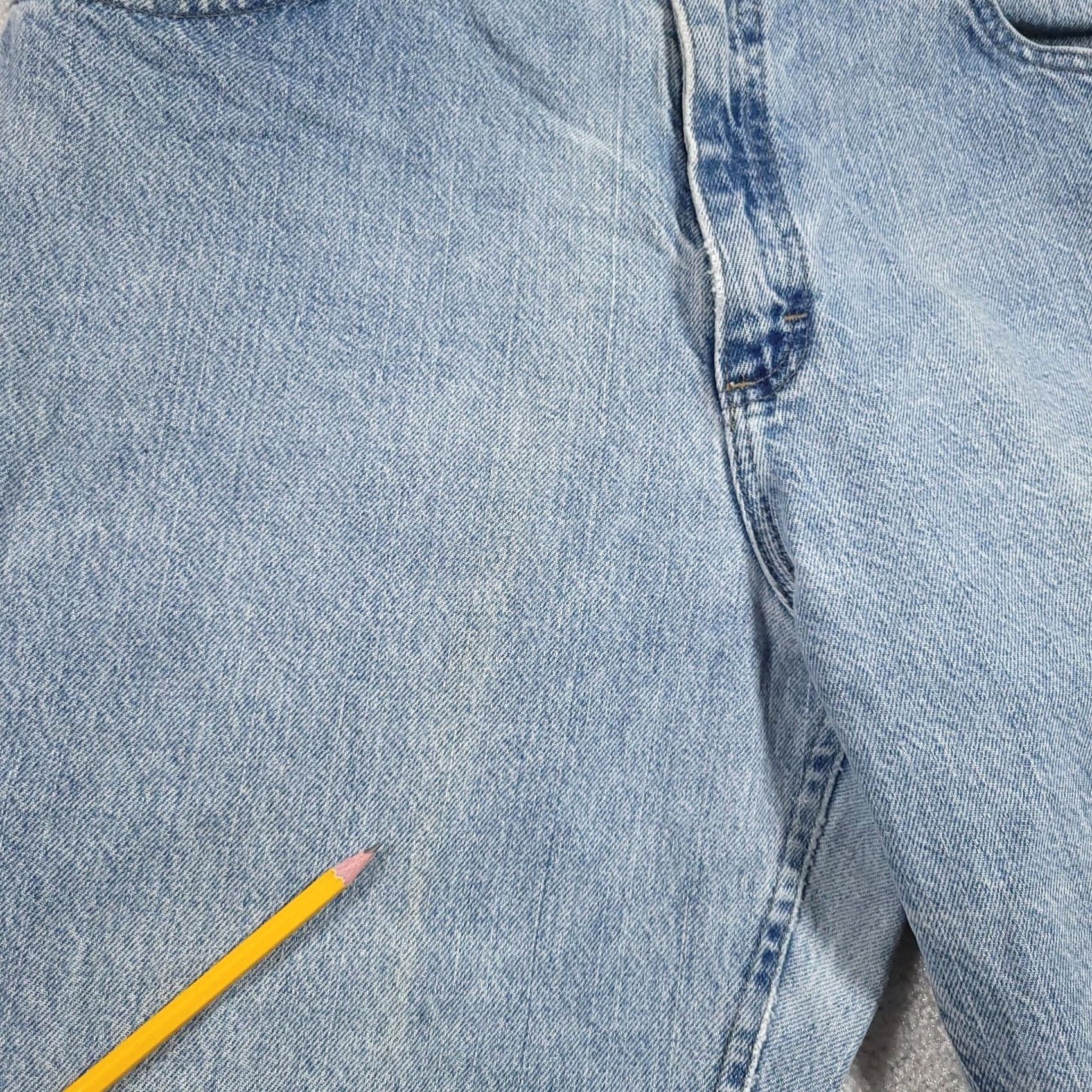Lee VINTAGE Lee Women's Jeans 14P Petite Blue 27.5" Inseam Tapered High Rise Denim 5-Pocket Size 36" / US 14 / IT 50 - 7 Thumbnail