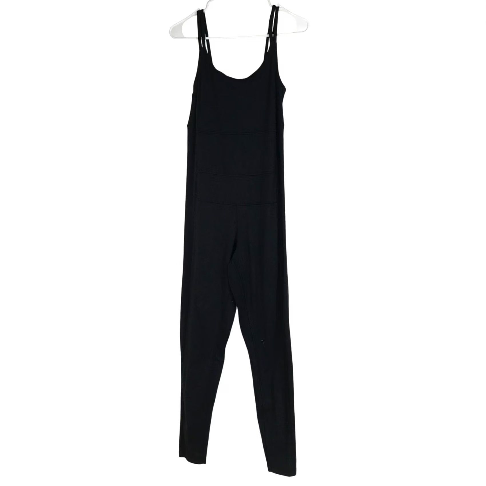 Vintage GAME Women's XS BLACK SPAGHETTI STRAP JUMPSUIT (One-Piece) Size 26" / US 2 / IT 38 - 2 Thumbnail