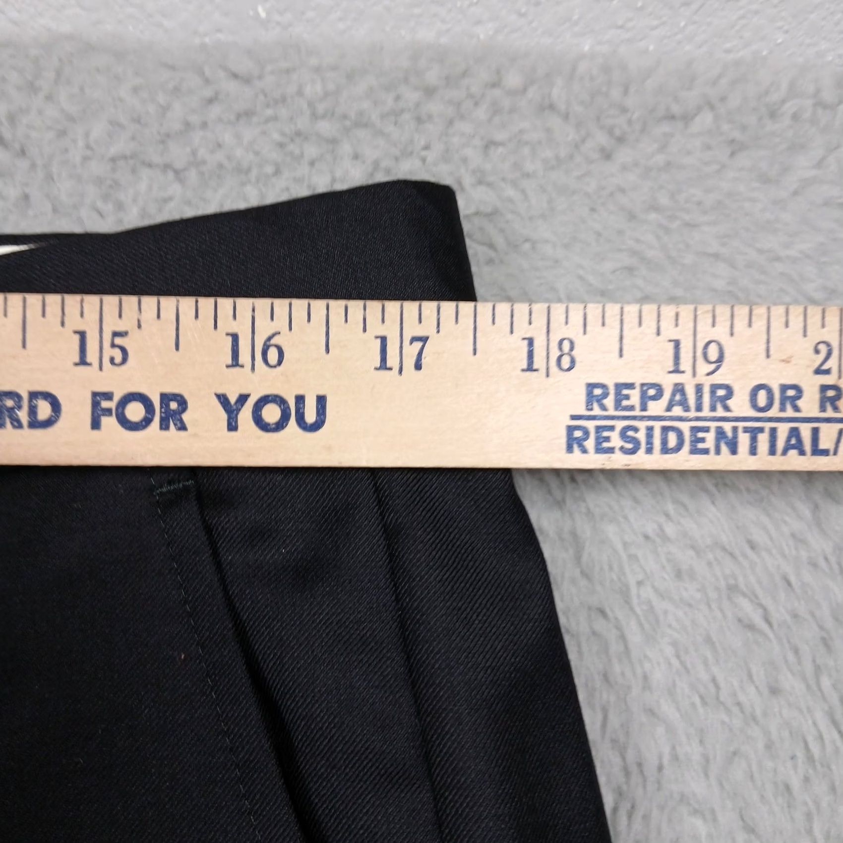 Vintage Santorelli Dress Pants Mens 35 Black Luxury Serge Wool Flat Front 30 in Inseam Rome Size US 35 - 7 Thumbnail