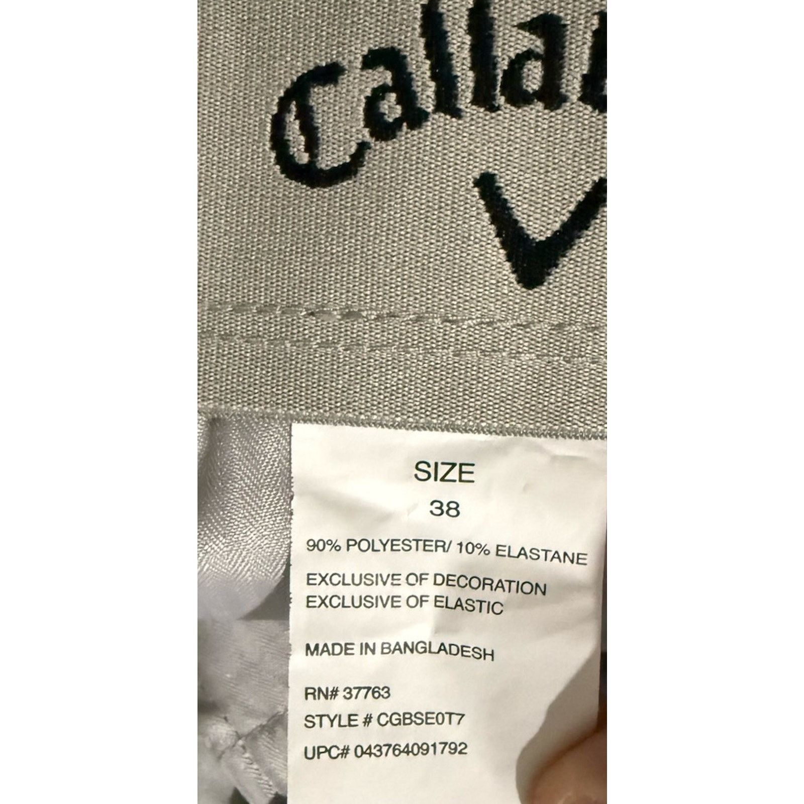 Callaway NEW Callaway Men's Stretch Performance Golf Shorts Grey Size US 38 / EU 54 - 3 Thumbnail