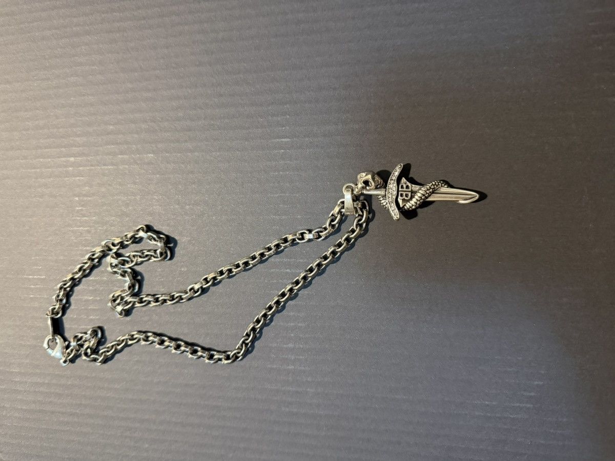 Balenciaga Balenciaga goth sword snake necklace Size ONE SIZE - 2 Thumbnail