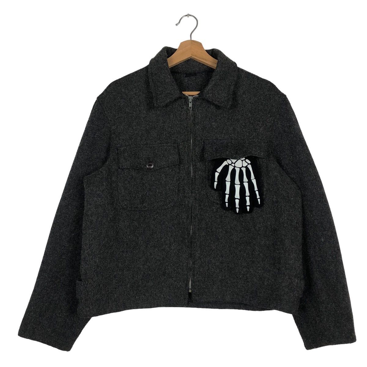 Japanese Brand 🔥90’s Vintage Wool Jacket Monogram Union Made Garments Size US M / EU 48-50 / 2 - 1 Thumbnail