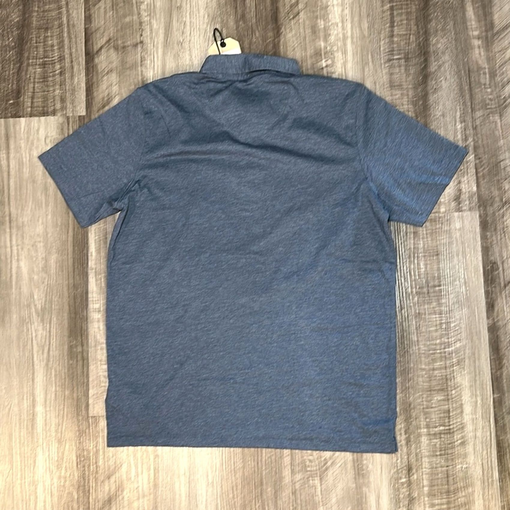 Prana Prana Jersey Pocket Polo Shirt - Small Men Blue Denim Heather NWT Size US S / EU 44-46 / 1 - 3 Thumbnail