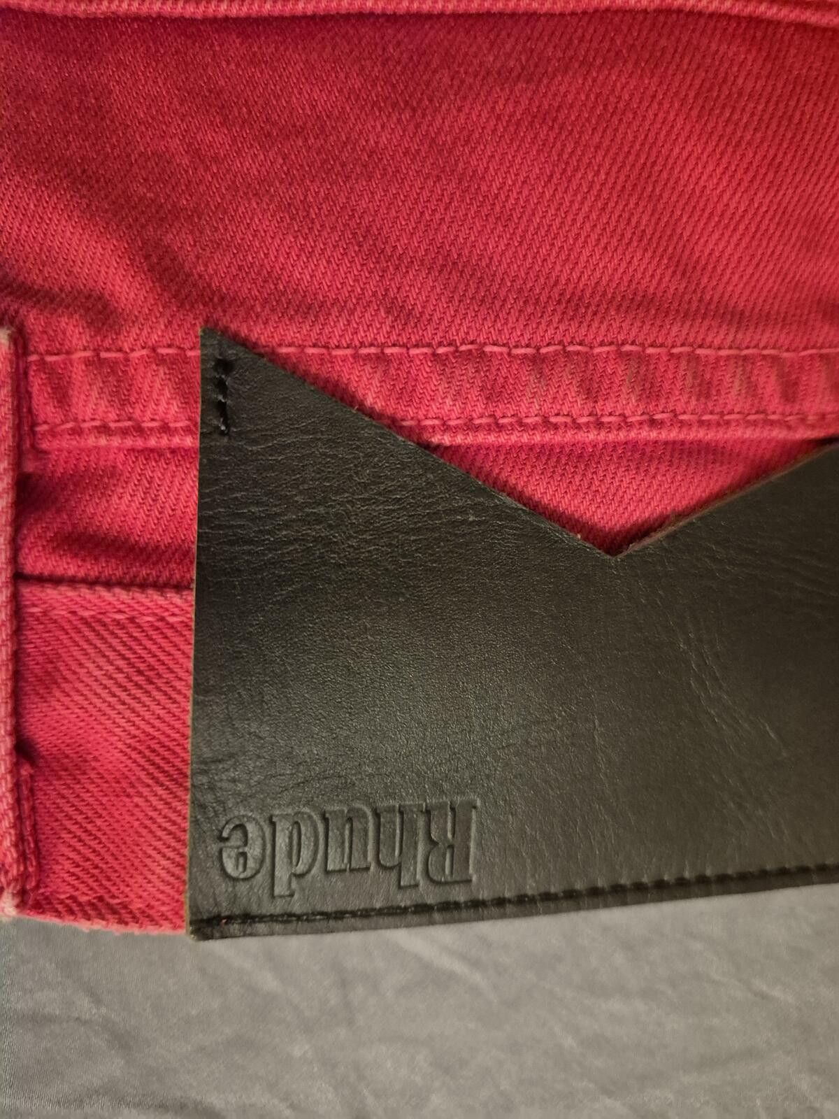 Rhude Rhude Red Denim Jeans Size 29 Size US 29 - 5 Thumbnail