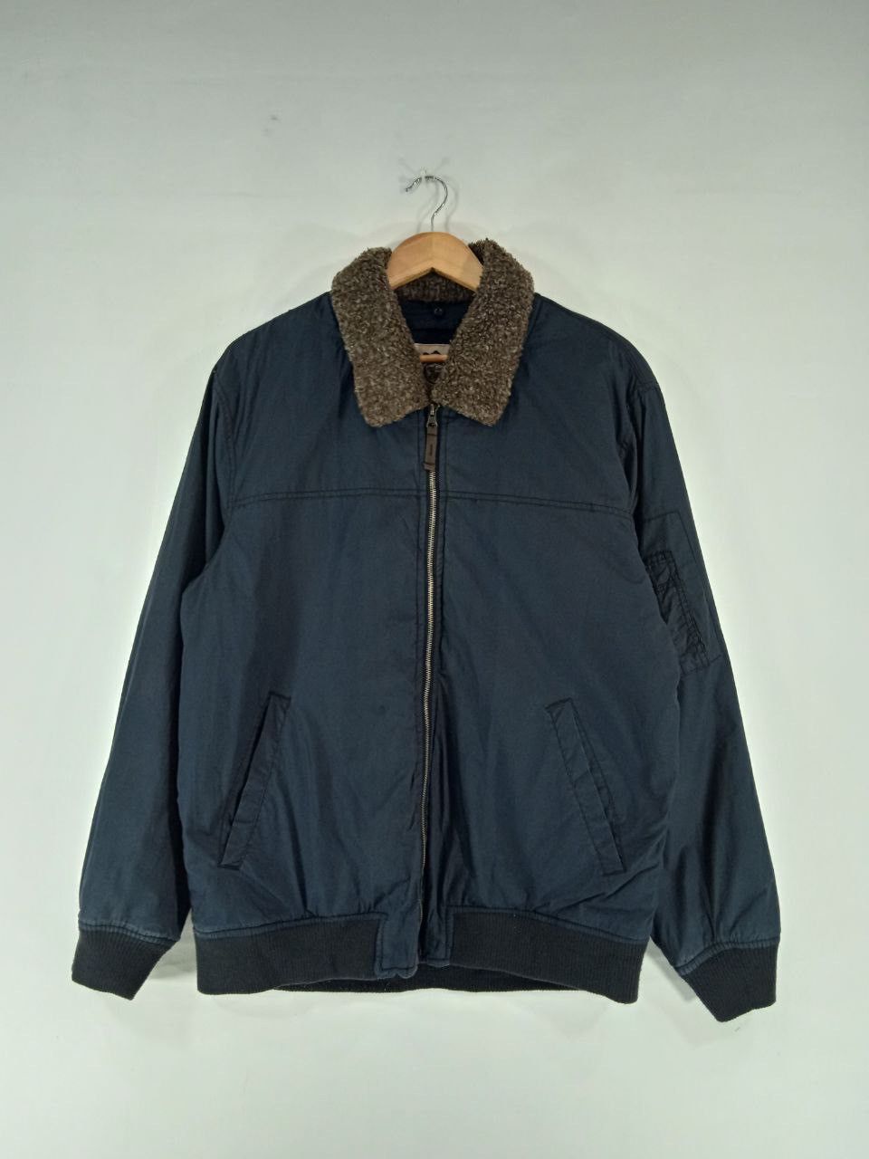 Japanese Brand × Vintage Vintage Rare Design Mohair Bomber Jacket Size US L / EU 52-54 / 3 - 1 Thumbnail