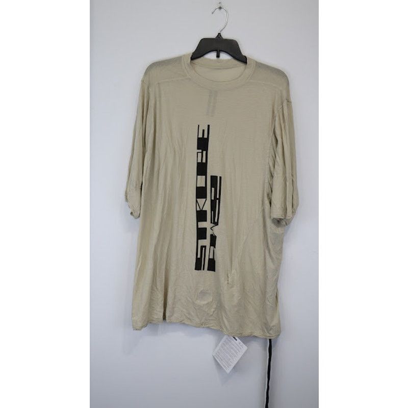 Rick Owens o1rshd1 T-Shirt Jumbo SS Tee in Pearl/Black Size US S / EU 44-46 / 1 - 1 Thumbnail