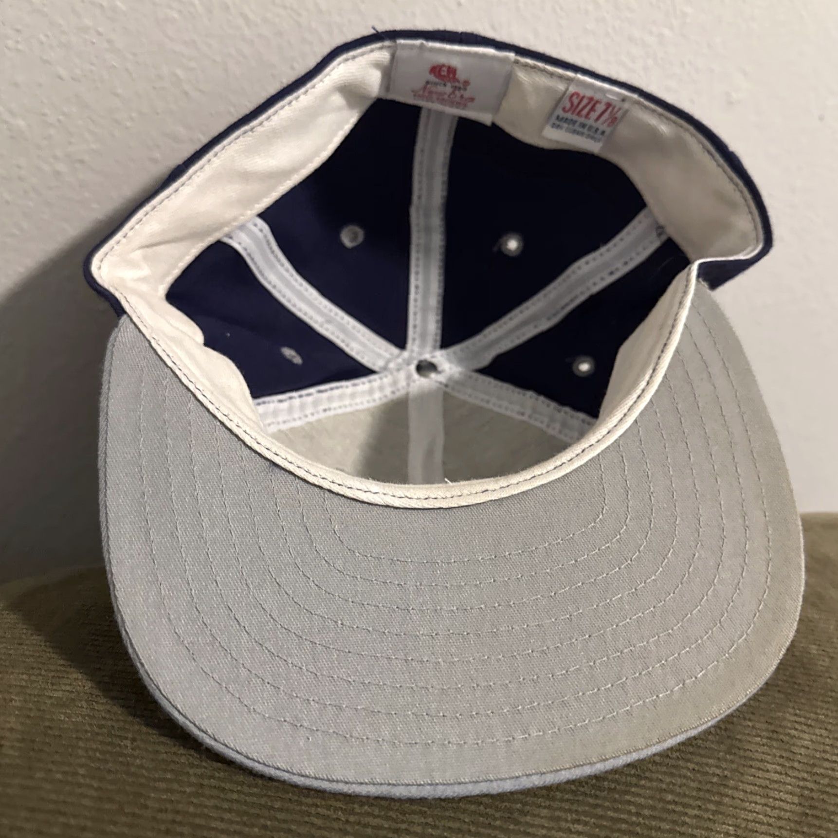 New Era VINTAGE 90s New Era Baseball Hat Fletcher High School Senators Pro Model 7 1/8 Purple Men Hats Size ONE SIZE - 7 Thumbnail