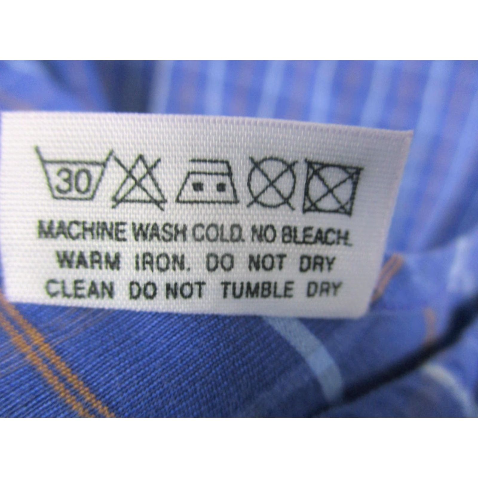 Vintage Island Place des Victoires Shirt Mens 41 Blue Plaid Button Down Made in Italy Size US L / EU 52-54 / 3 - 7 Thumbnail