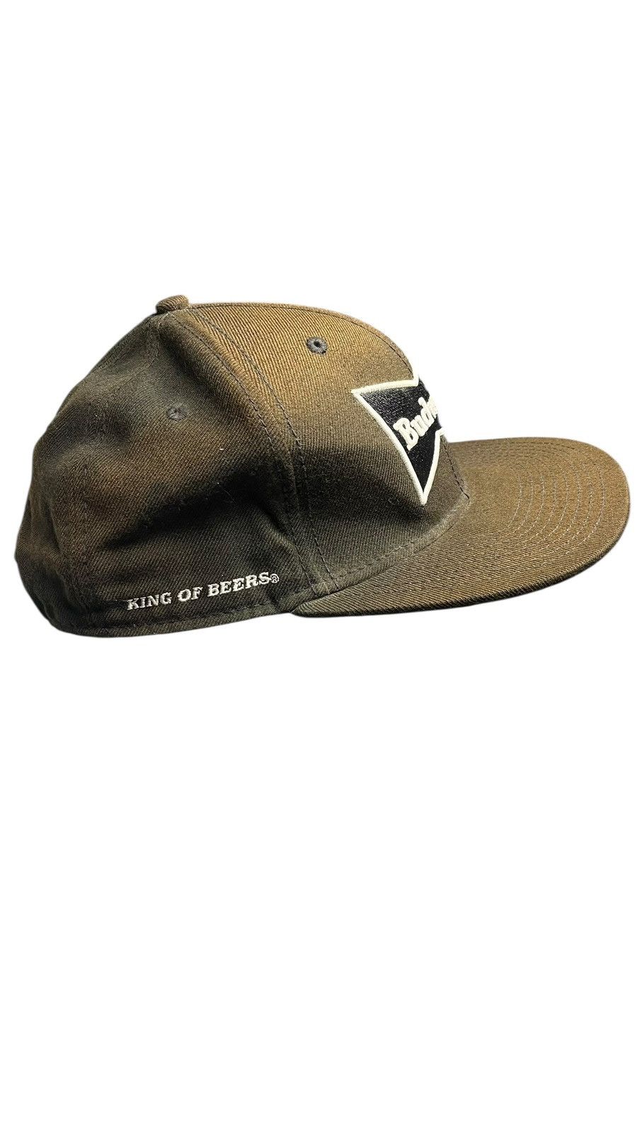 Budweiser Vintage Brown and Black Budweiser Patch Hat Size ONE SIZE - 3 Thumbnail