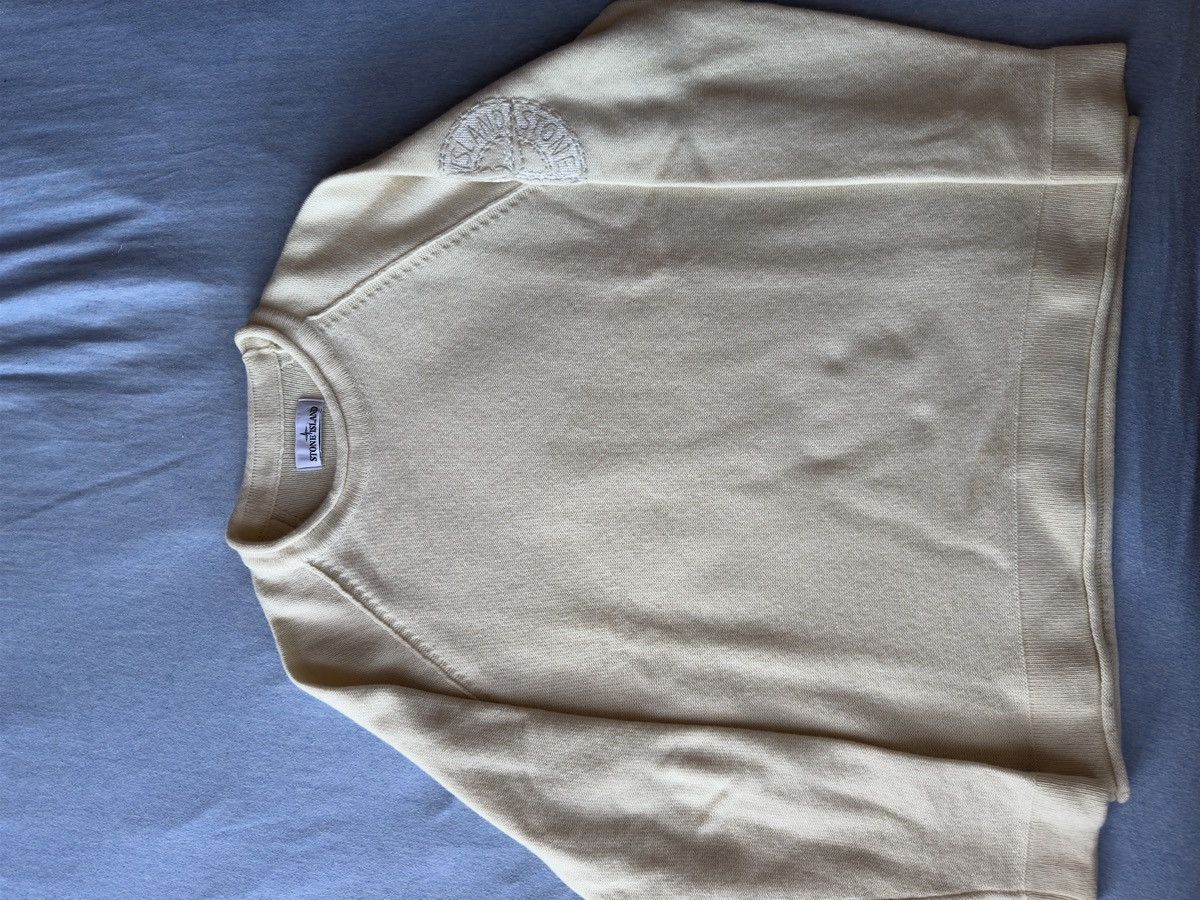 Stone Island Stone Island Wool Cream Sweater Size US L / EU 52-54 / 3 - 2 Thumbnail