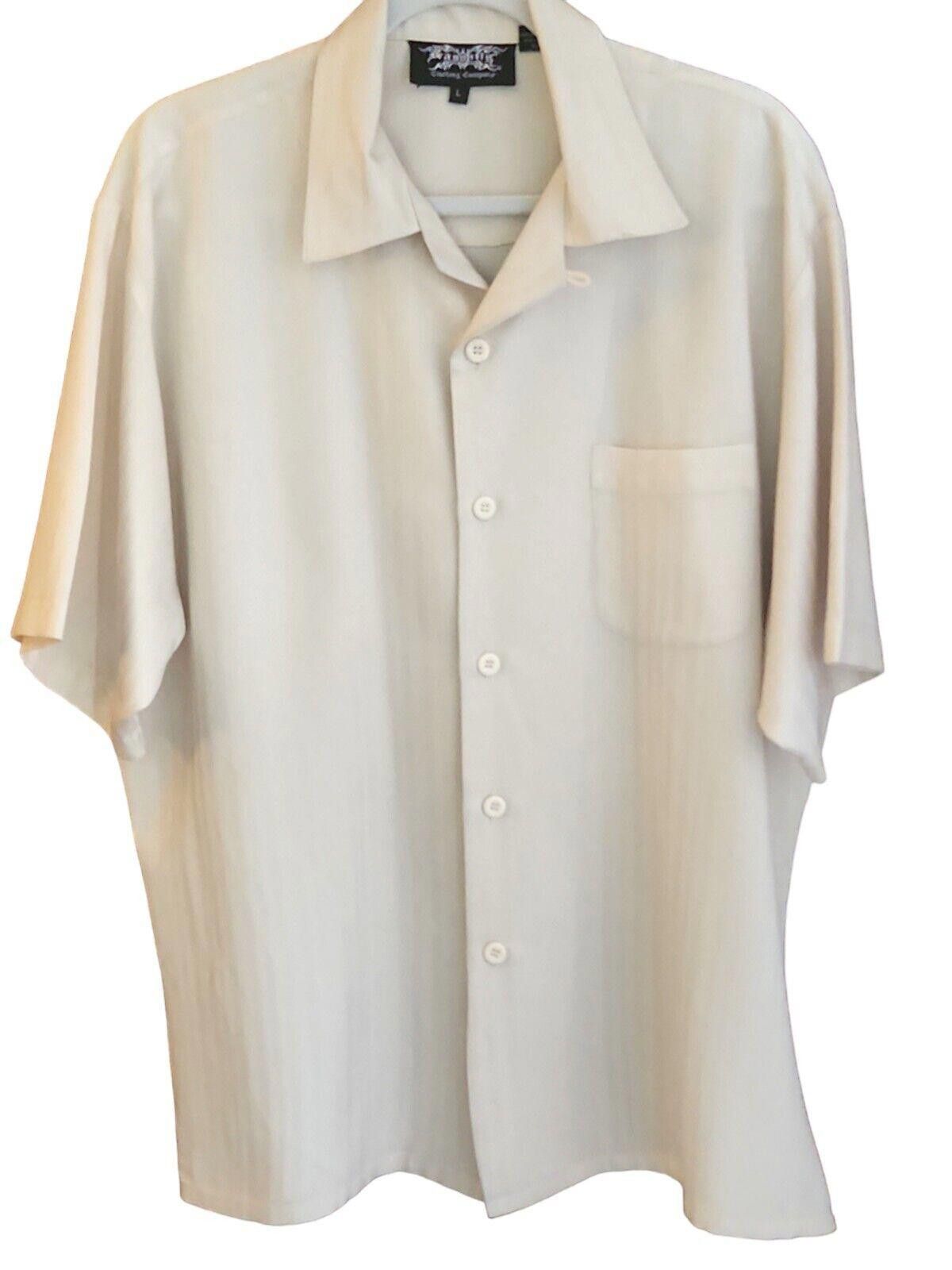 Dragonfly Vtg Dragonfly Shirt Mens Large Tan Short Sleeve Button Down Size US L / EU 52-54 / 3 - 1 Thumbnail