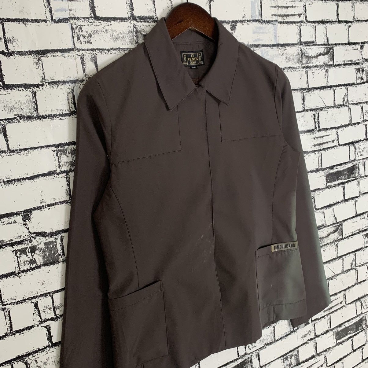 Fendi × Vintage Fendi Italian Luxury Brand Fendi Jeans Light Jacket Size S / US 4 / IT 40 - 3 Thumbnail