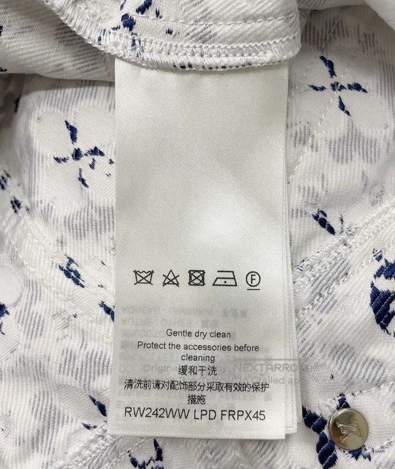Louis Vuitton Louis Vuitton Blue full-print flower jeans Size US 36 / EU 52 - 6 Thumbnail