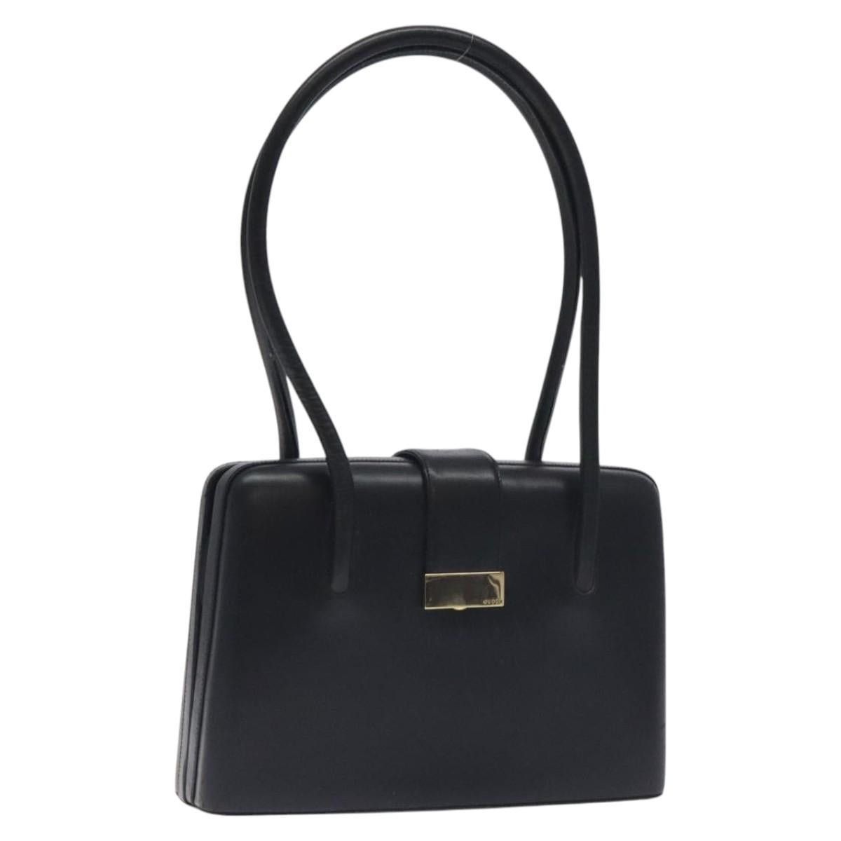 GUCCI Shoulder Bag Leather Outlet Black