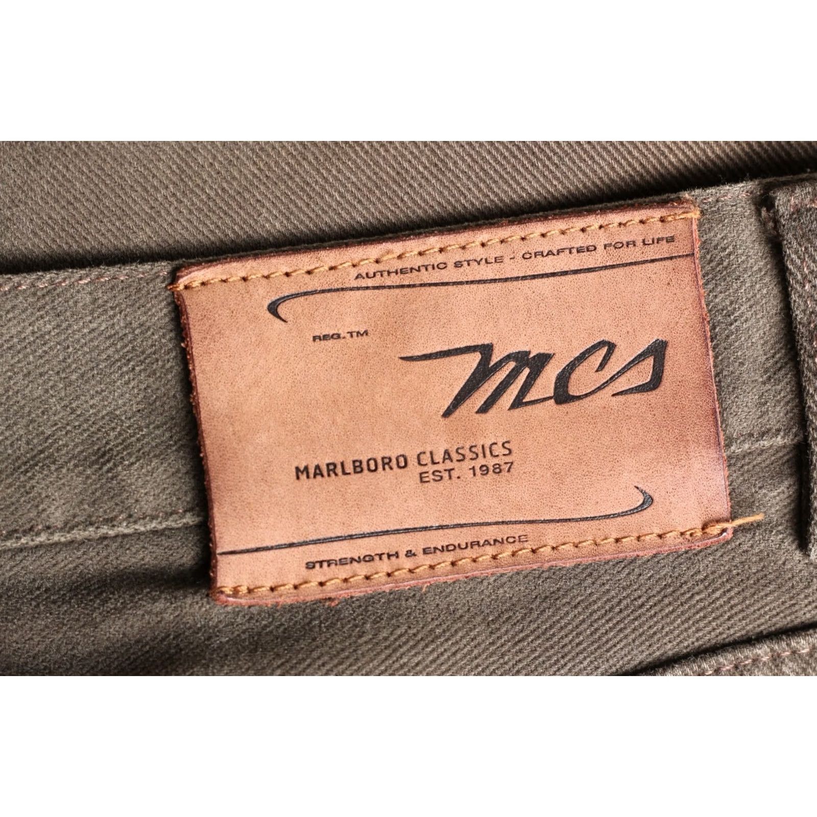 Vintage Marlboro Classics PHOENIX Pants Trousers Men Regular 32W30L Brown DZ7867 Size US 32 / EU 48 - 4 Thumbnail