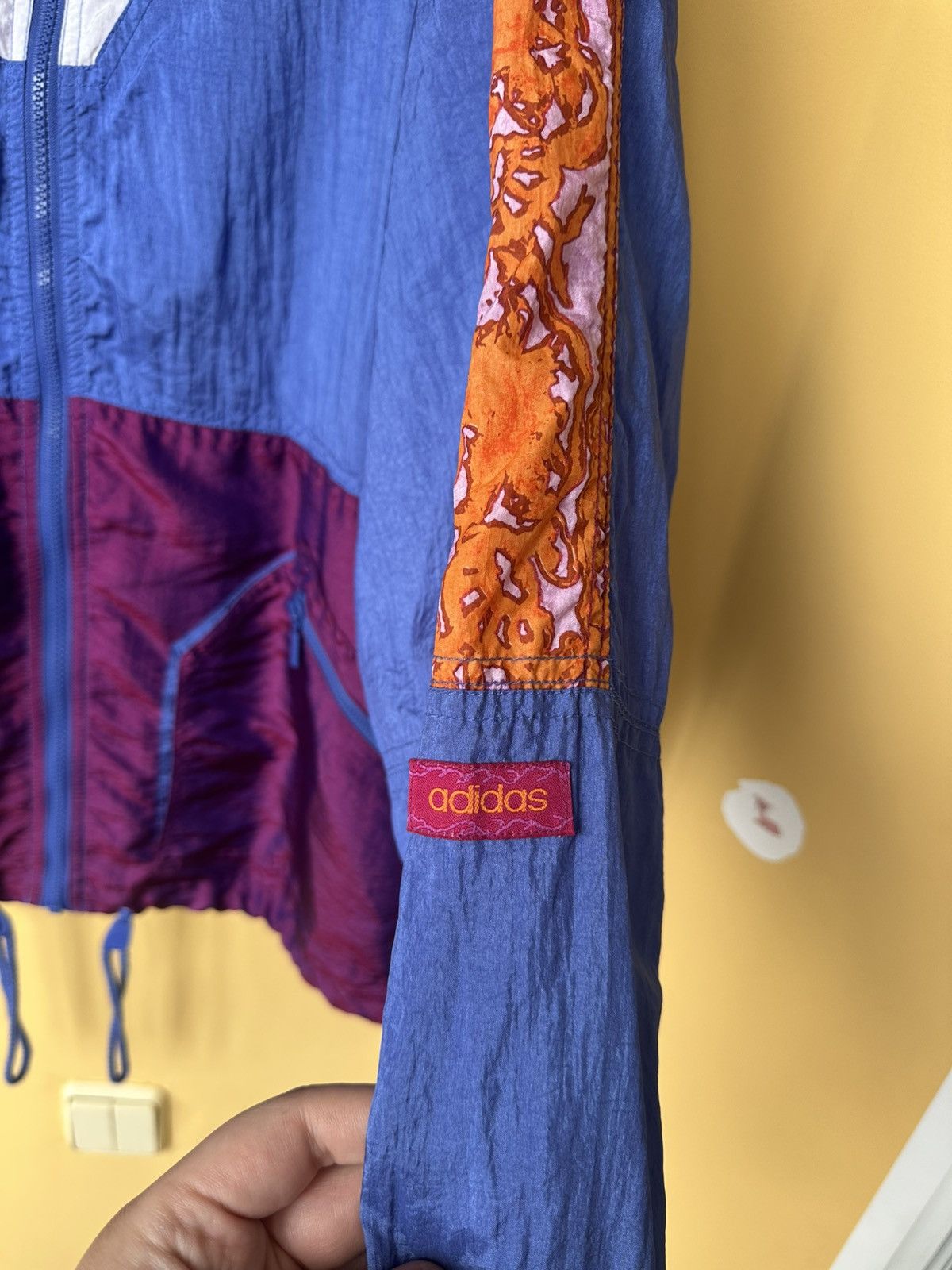 Adidas × Vintage Adidas Vintage Retro 90's 80's women Purple Nylon Track Suit Size L / US 10 / IT 46 - 3 Thumbnail