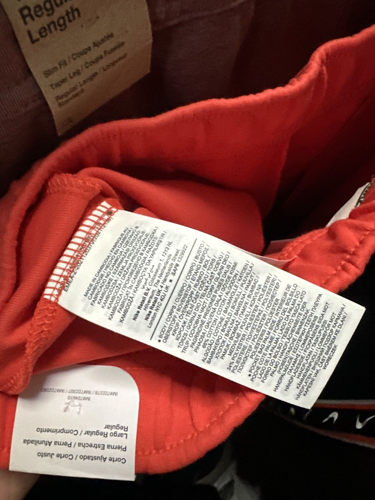 Nike Nike tech fleece joggers size L red logo drill Size US 34 / EU 50 - 7 Thumbnail