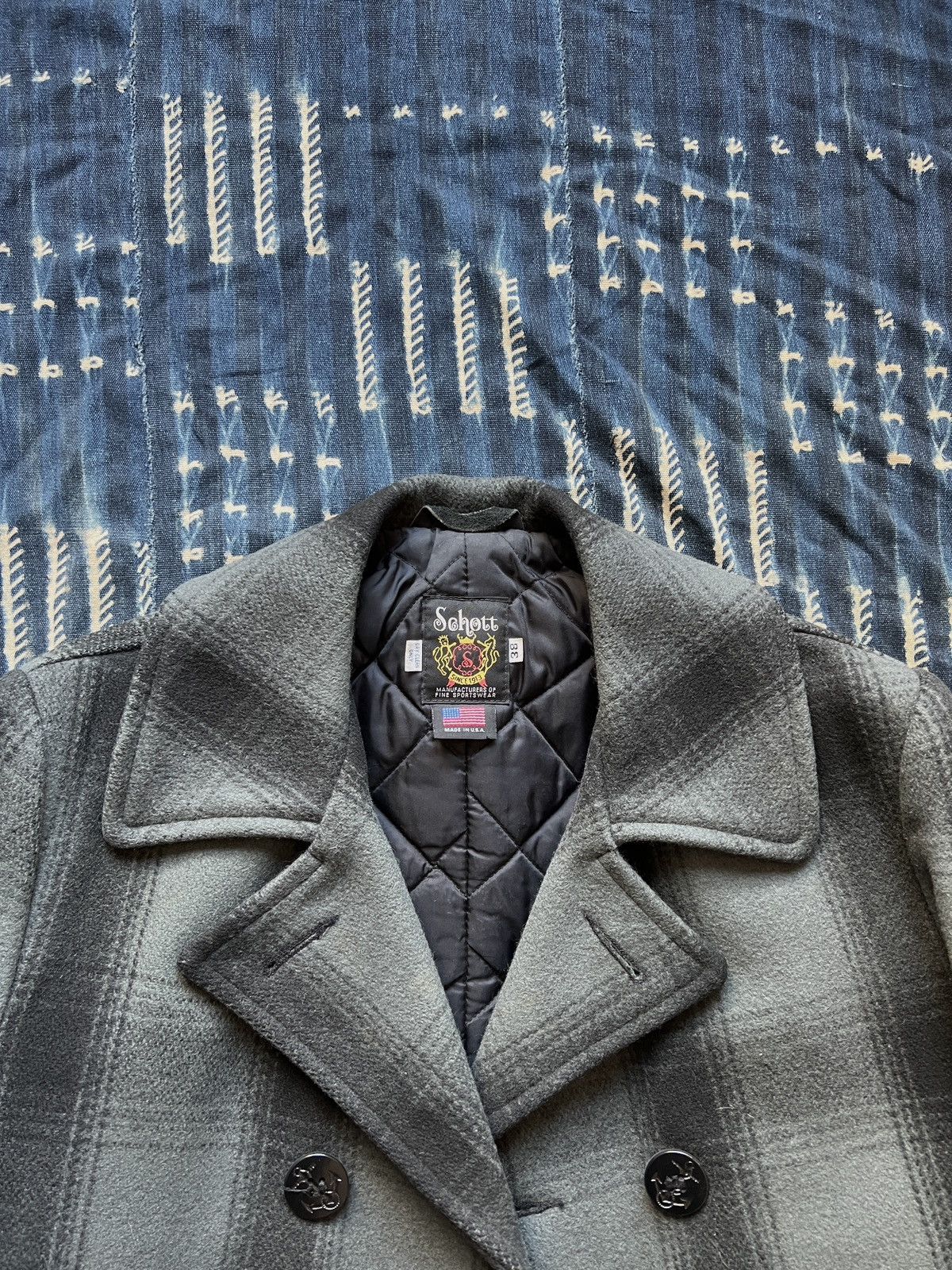 Schott Schott NYC Melton Wool Naval Peacoat Supreme Size US L / EU 52-54 / 3 - 3 Thumbnail