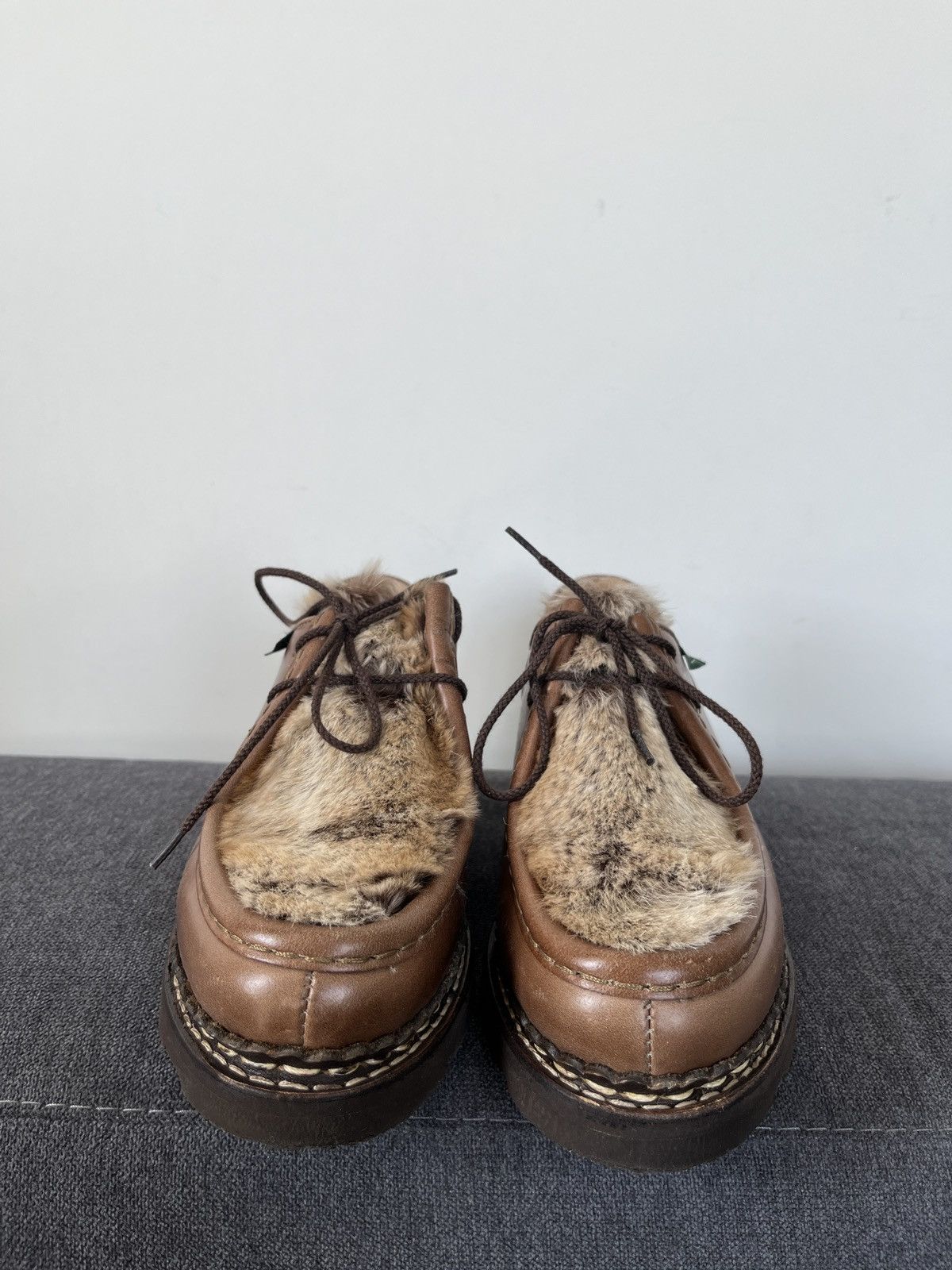 Paraboot Paraboot Michael Griff II Rabbit Fur Shoes sz 4 Size US 5 / EU 37 - 4 Thumbnail