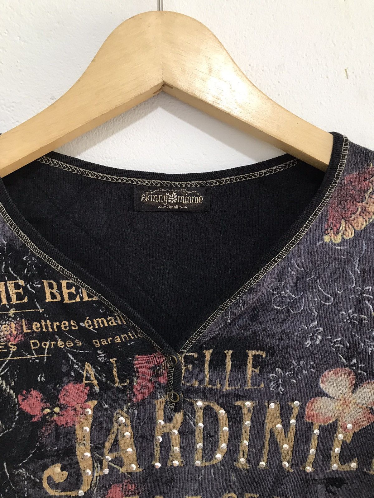 Hysteric Glamour poem Long sleeve Gothic Punk Rock style Size S / US 4 / IT 40 - 2 Thumbnail