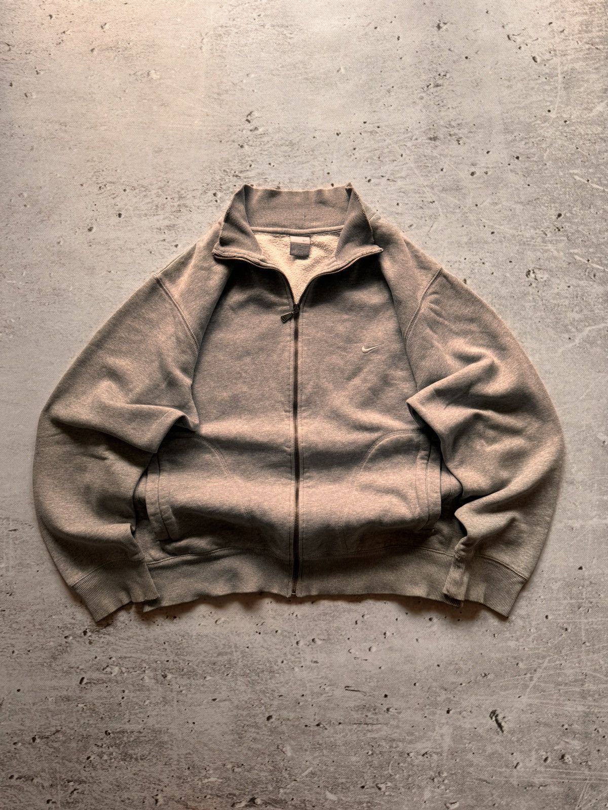 Nike × Vintage NIKE VINTAGE BASIC LOGO OVERSIZE BOXY ZIP HOODIE Size US L / EU 52-54 / 3 - 1 Thumbnail