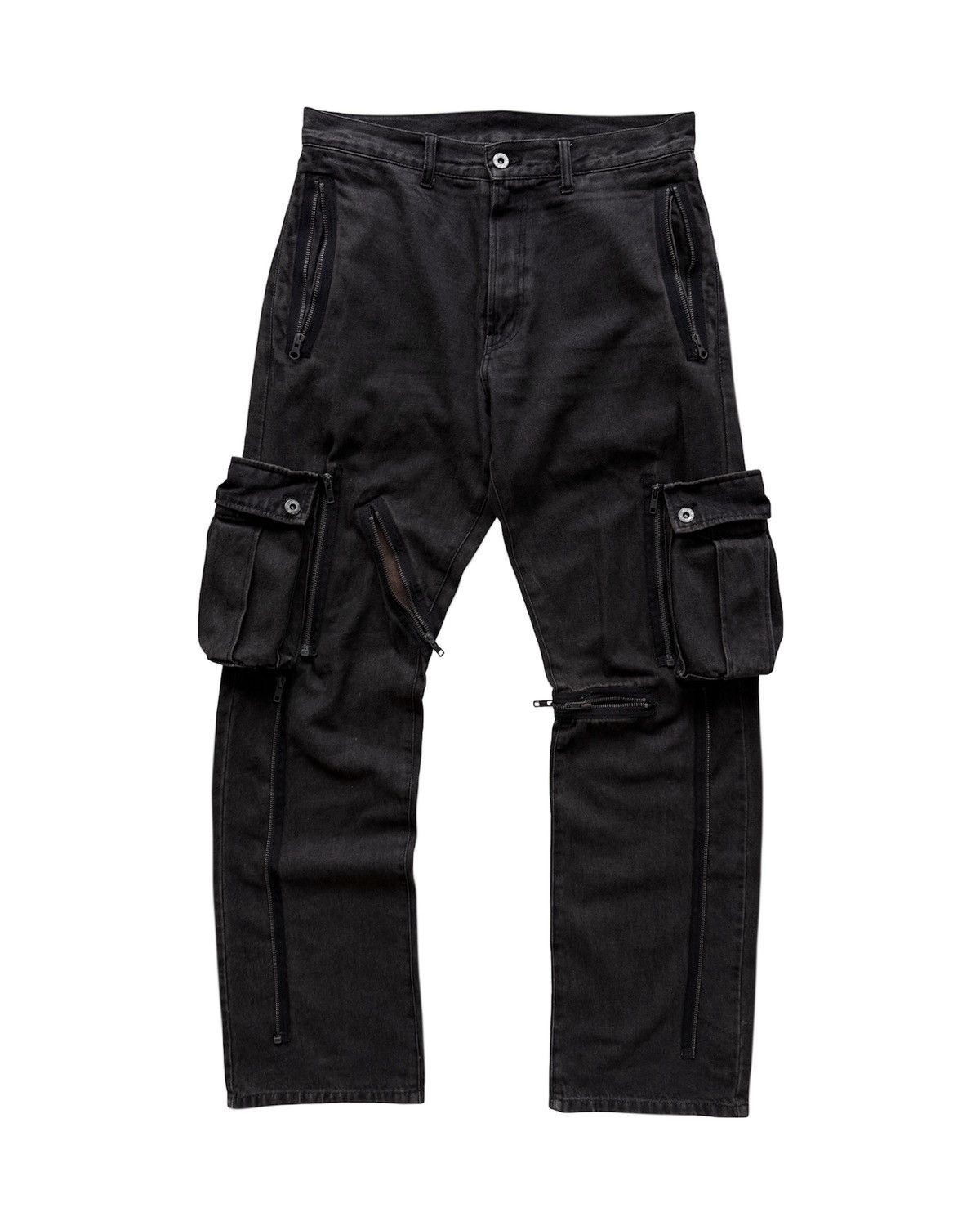 PPFM PPFM MULTI-POCKET CARGO JEANS Size US 33 - 2 Thumbnail