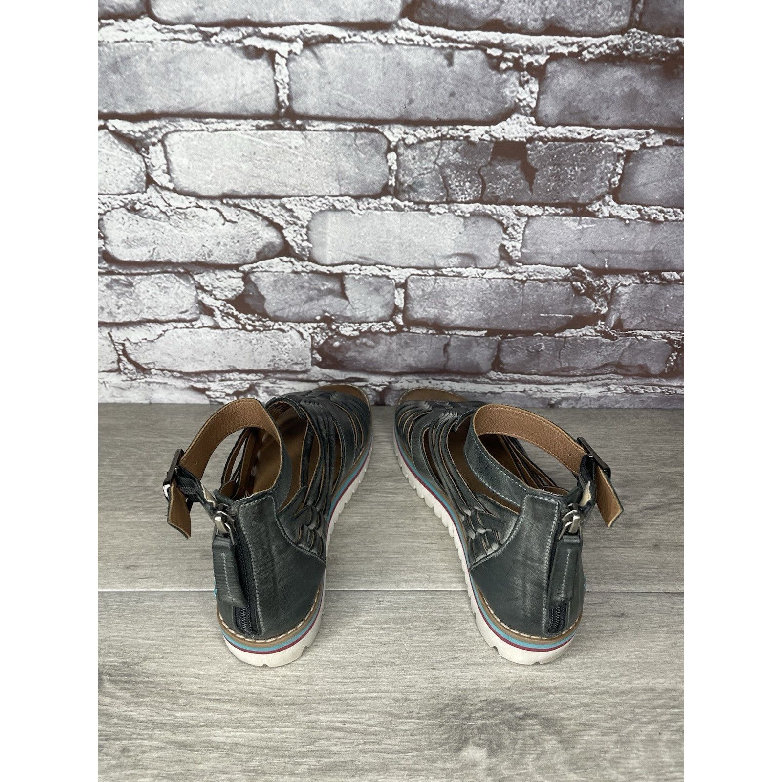 Bed Stu Roan By Bed Stu Scarletty Gladiator Hi Gray Leather Epica Sa Size US 7 / IT 37 - 6 Thumbnail