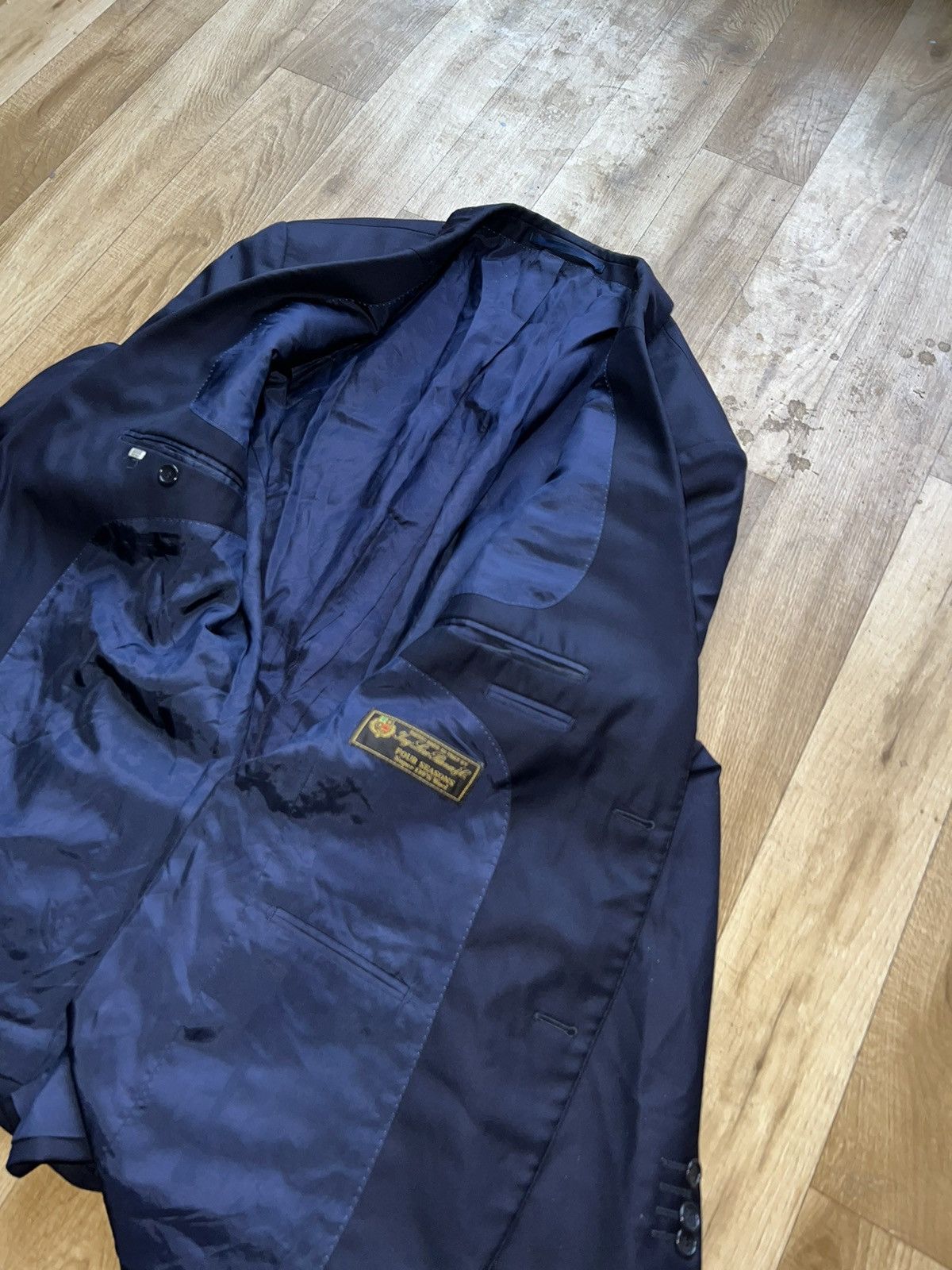 Loro Piana × Vintage Loro Piana Navy Blazer Jacket luxury made in Italy Size 50L - 6 Thumbnail