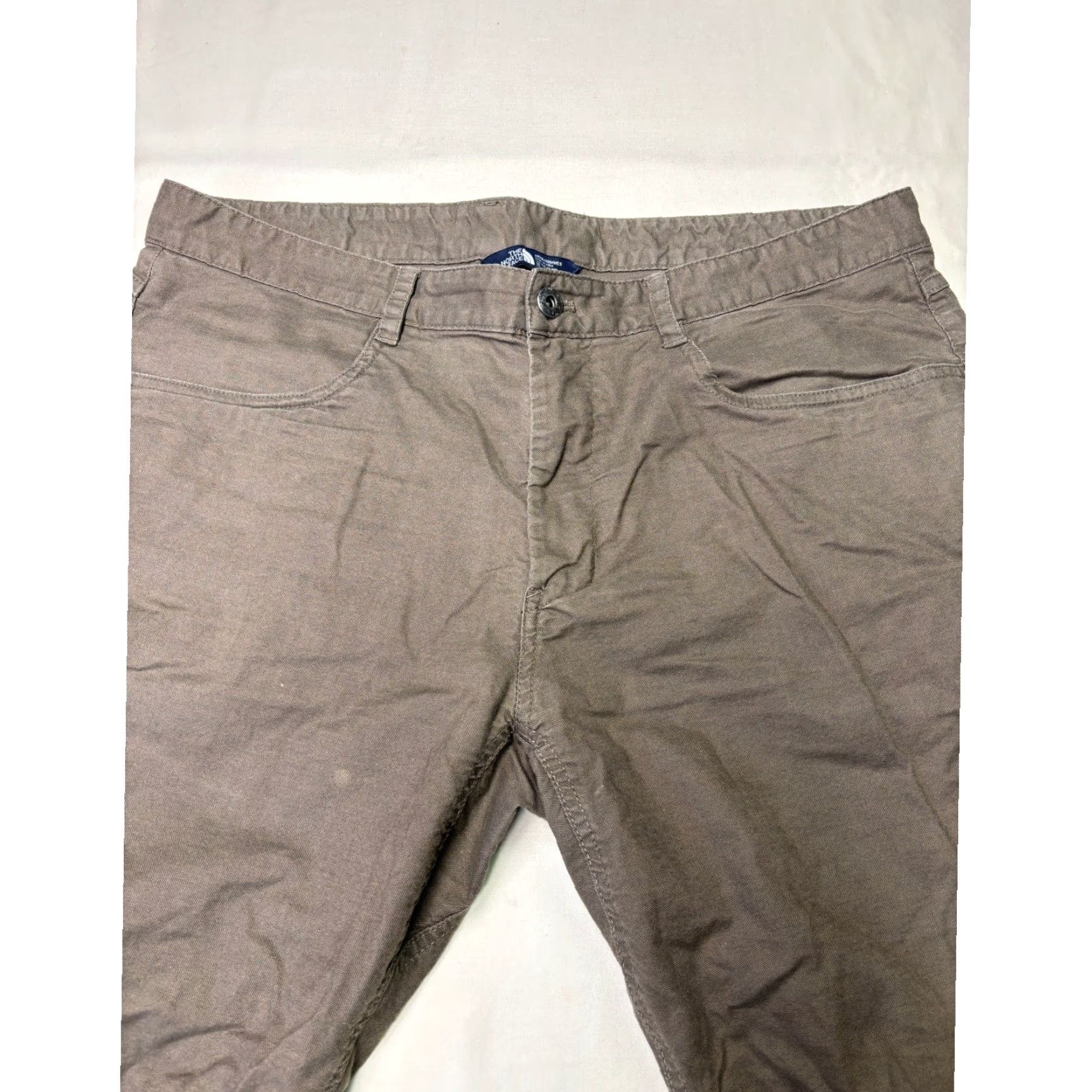 The North Face The North Face Mens Chino Pants 38X30 Brown Cotton Elastomultiester Polyester Canvas Flat Front Straight 5-Pocket Logo Zipper Zip Casual Workwear Mens Size US 38 / EU 54 - 3 Thumbnail