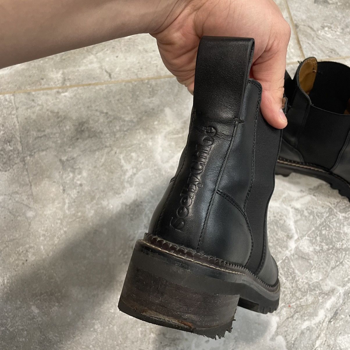 Chloe × See by Chloe 38 SEE BY CHLOE LEATHER HEELS SHOES BOOTS platform high old Size US 8 / IT 38 - 9 Thumbnail