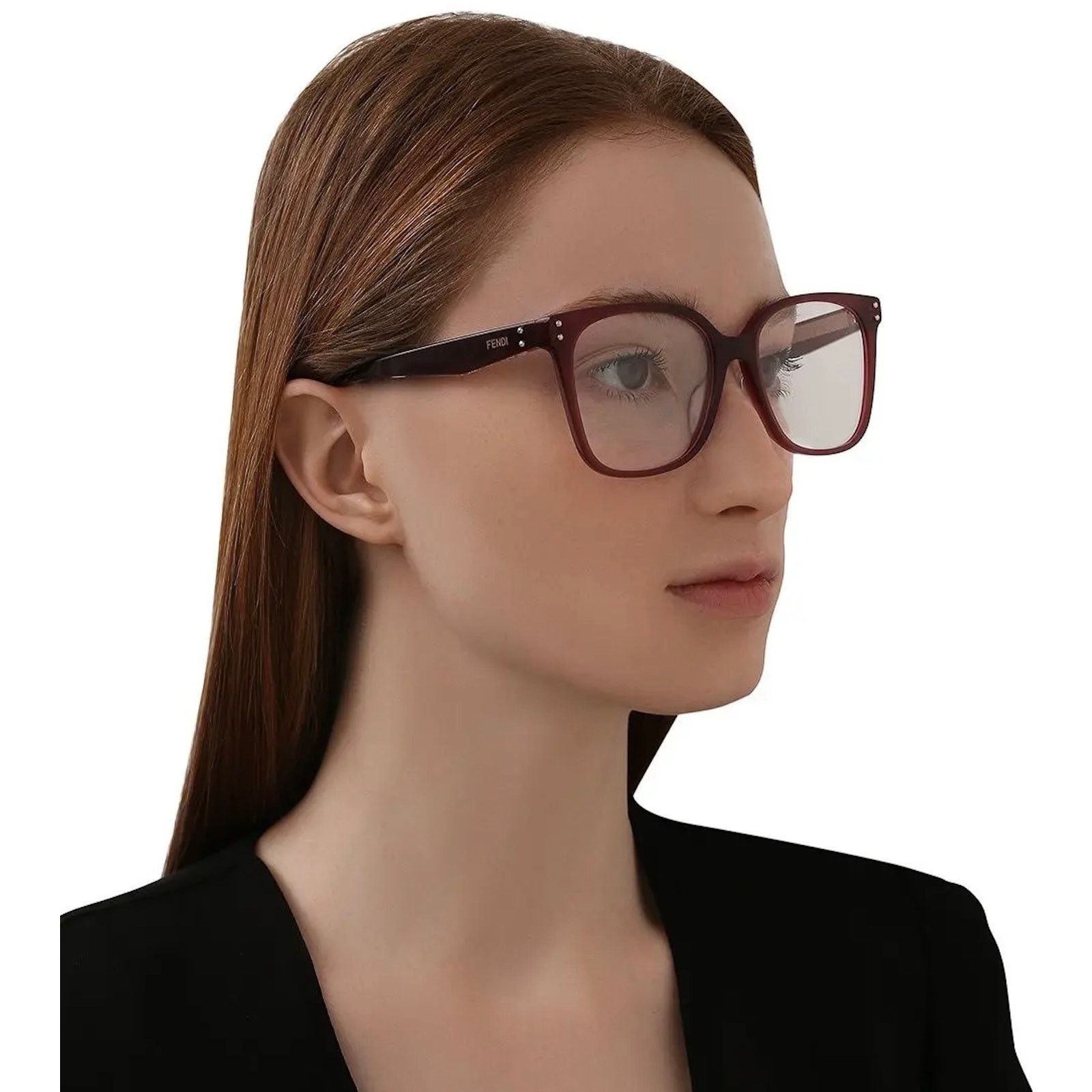 Fendi NEW Fendi FE50004I 51069 Milky Burgundy Women Authentic Size ONE SIZE - 1 Thumbnail