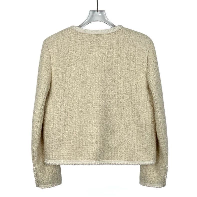 Celine Celine Yellow Button Cashmere Weave Jacket Size US M / EU 48-50 / 2 - 2 Thumbnail