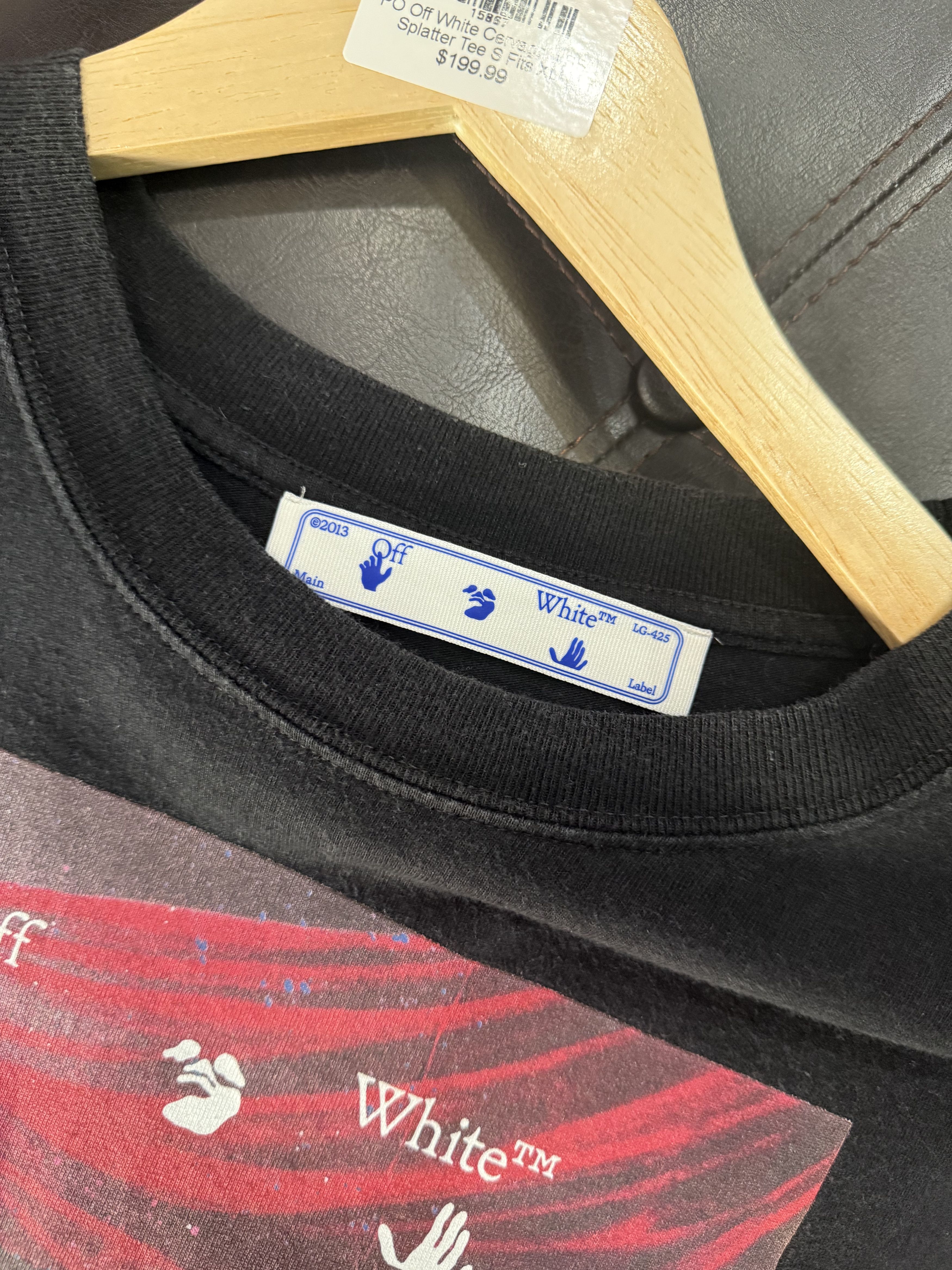 Off-White Off-White Cervaggio Splatter Tee Size US XL / EU 56 / 4 - 5 Thumbnail