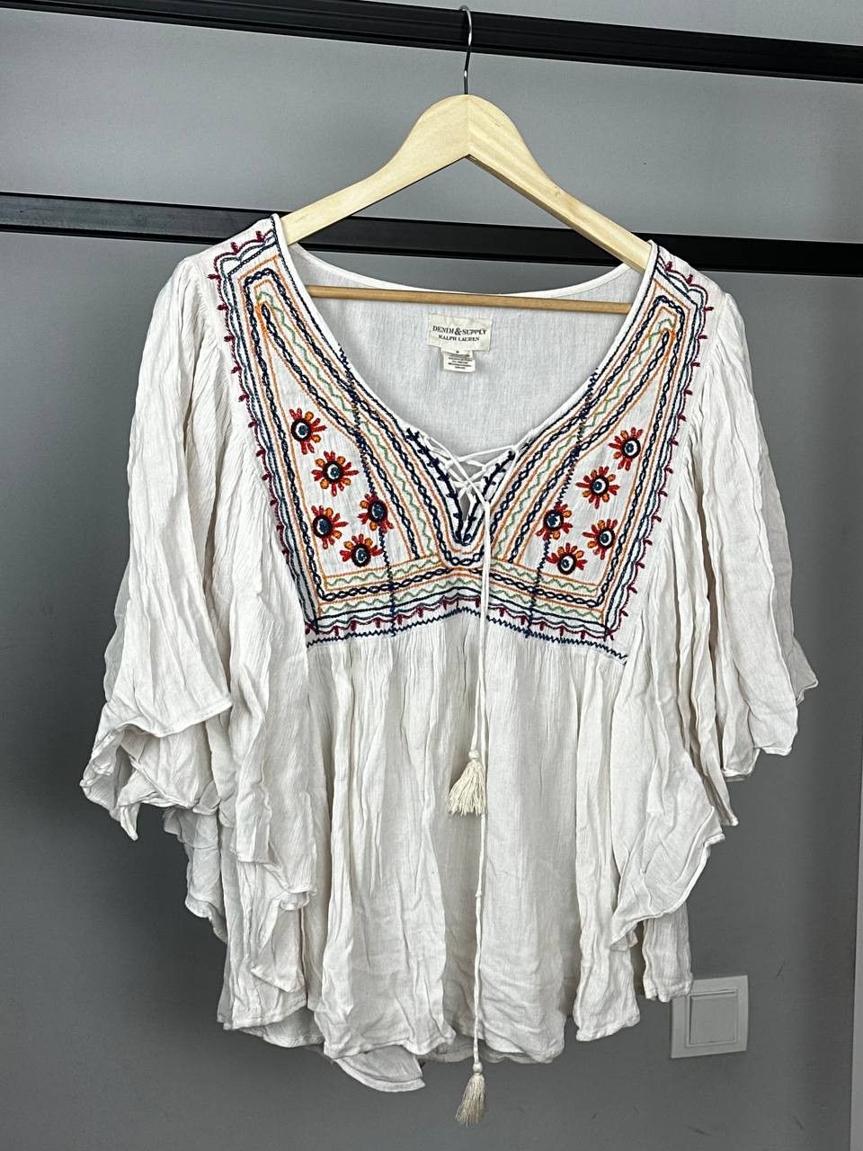 Denim & Supply Ralph Lauren Denim And Supply Ralph Lauren Aztec Embroedared Blouse Size M / US 6-8 / IT 42-44 - 2 Thumbnail