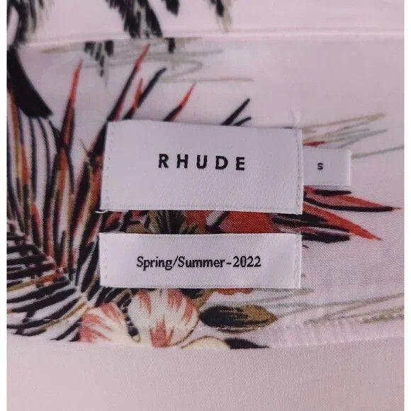 Rhude Rhude Hawaiian Shirt Size S Mens Pink Multi S/S 2022 NWT Size US S / EU 44-46 / 1 - 9 Thumbnail