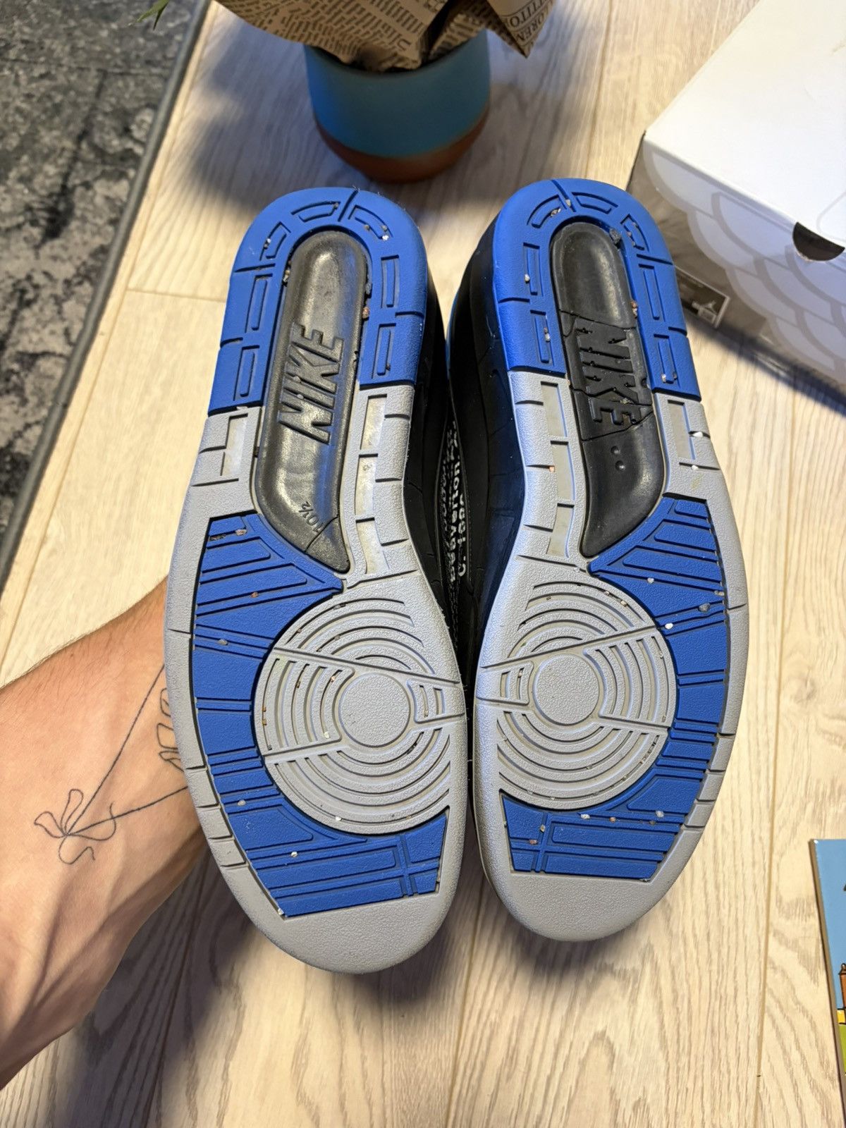 Nike × Off-White Jordan 2 Retro Low x Off White - black blue 10.5 / 44.5 Size US 10.5 / EU 43-44 - 8 Thumbnail